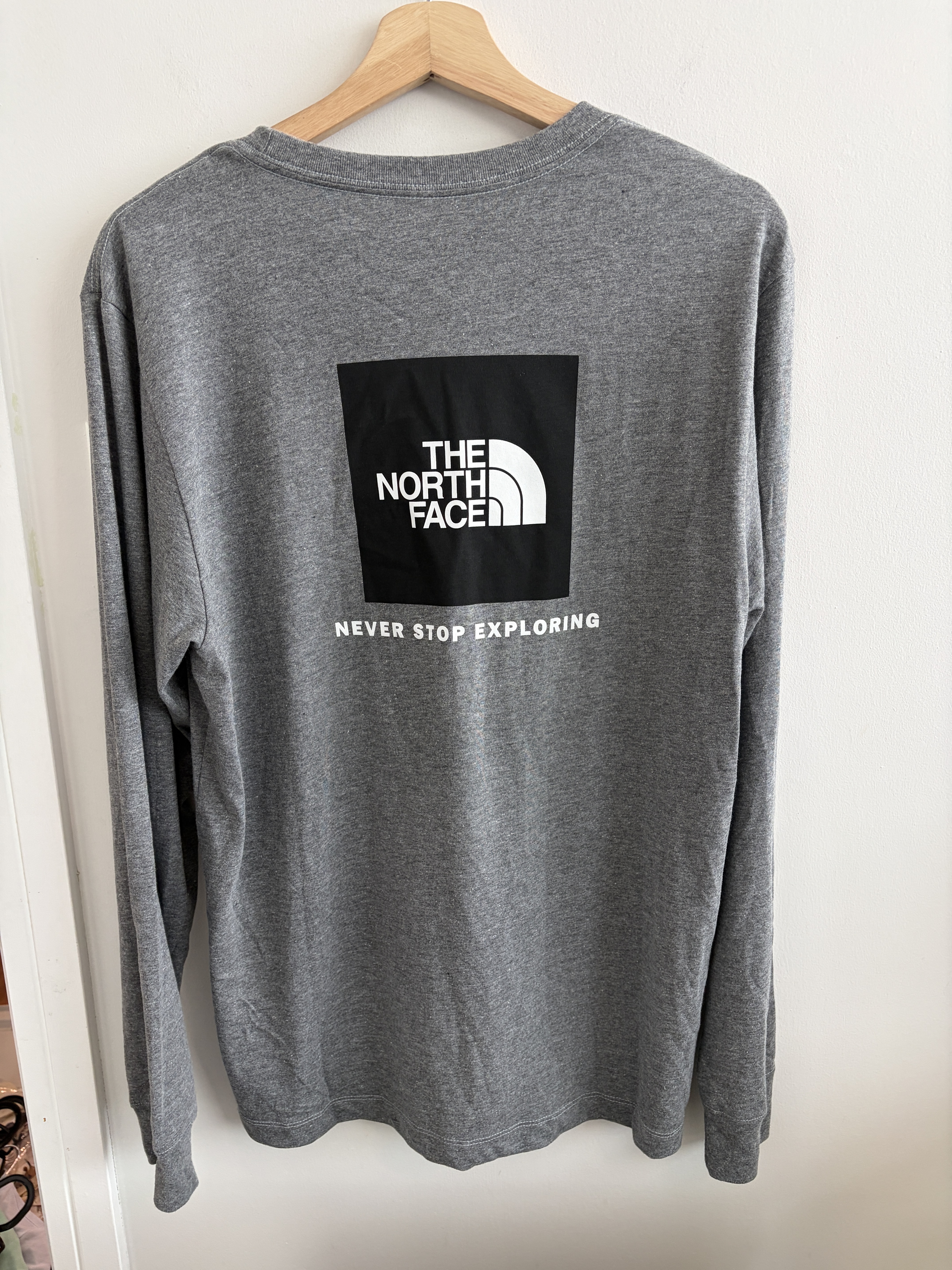 THE NORTH FACE 男大人 BIG BOX 正反圖案 長TEE