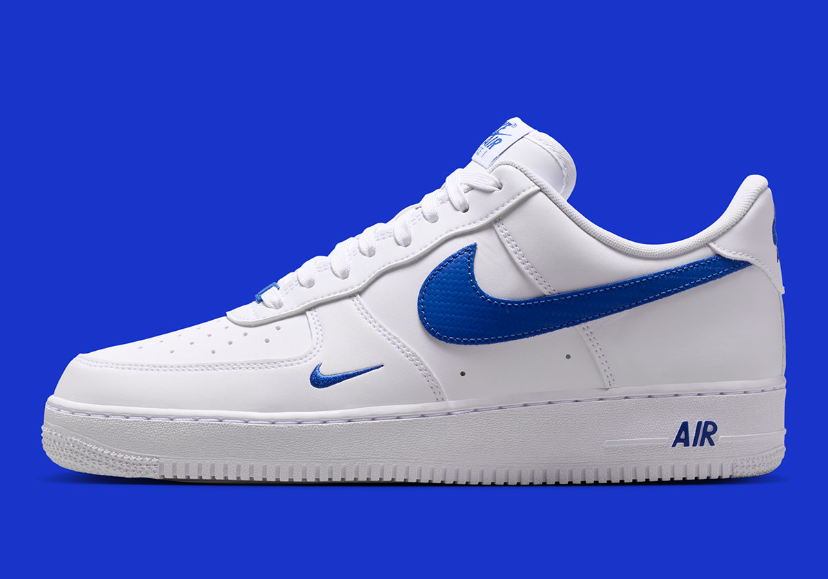 【預訂】NIKE AIR FORCE 1 LOW 白寶藍刺繡剔-MEN