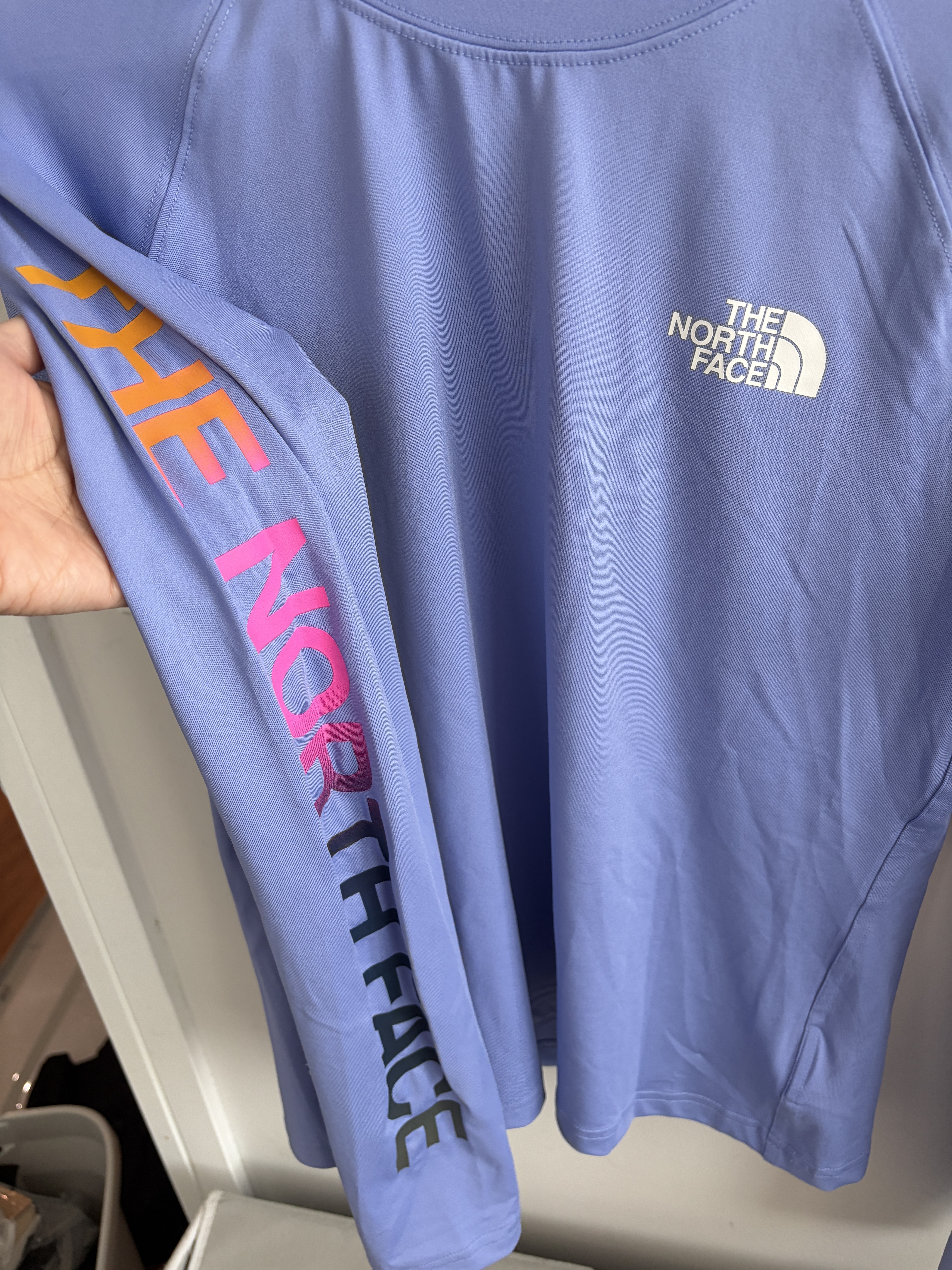 THE NORTH FACE 女童 防曬抗UV40 速乾 機能材質 長TEE