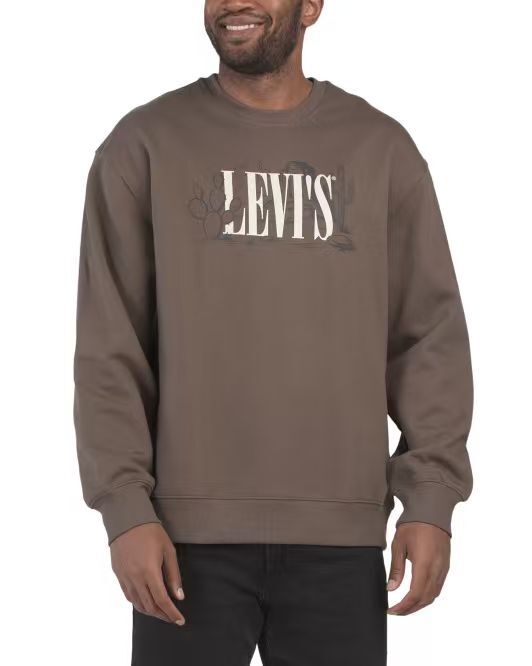 【預購】LEVI’S H061903 Cactus 男裝刺繡衛衣 (灰褐色)