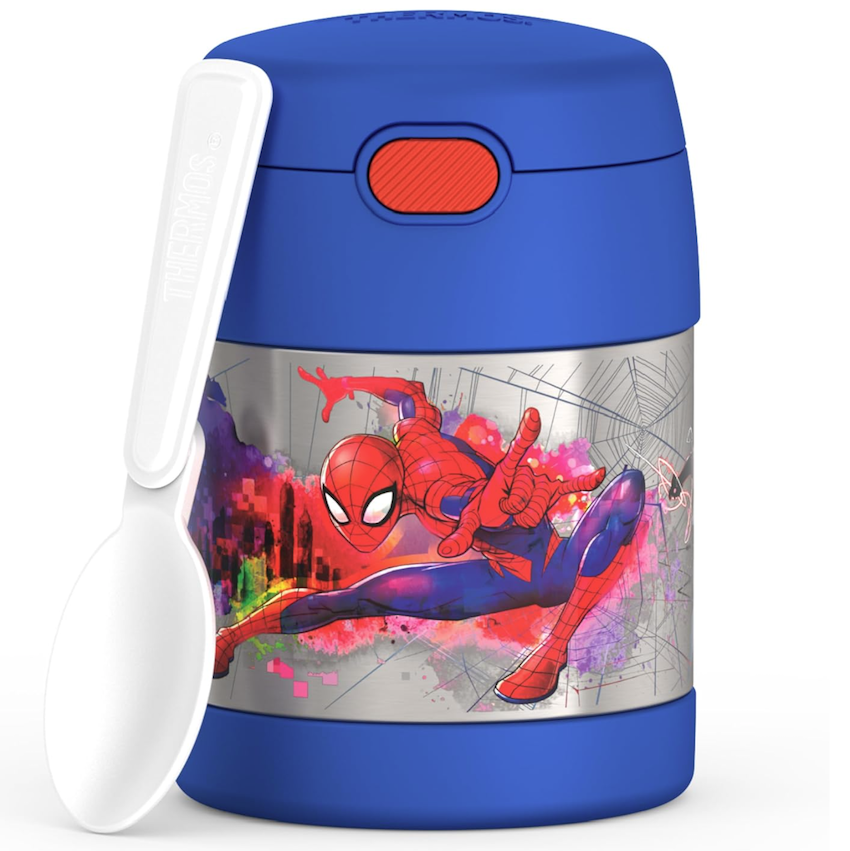美國 Thermos SpiderMan 不鏽鋼真空兒童保溫食物壺
