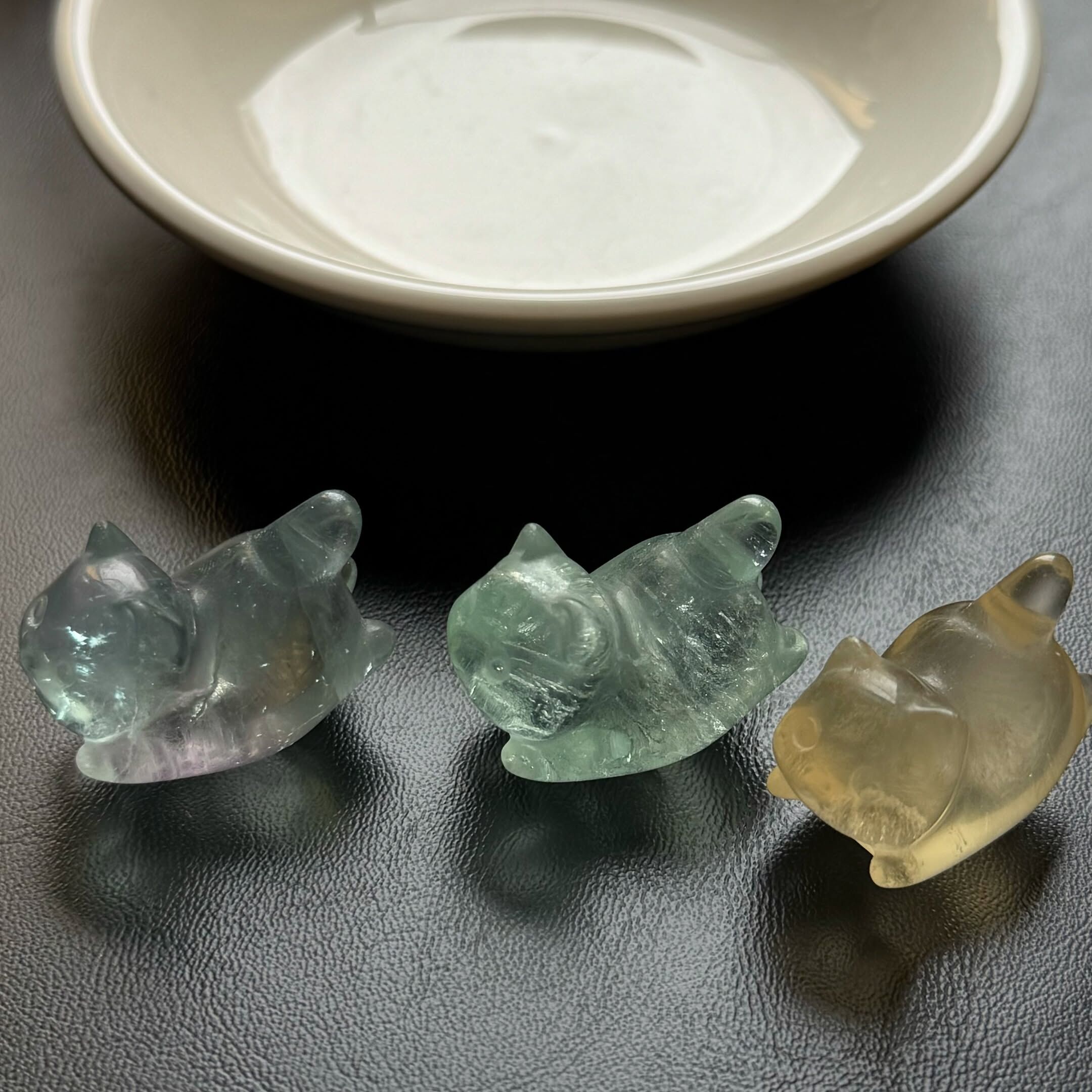 [原石] 螢石 不倒翁小貓
