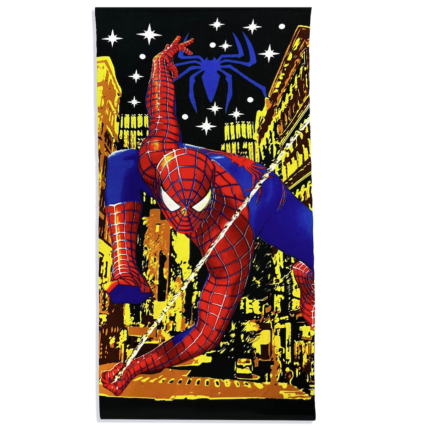 美國 SpiderMan 超柔軟棉質浴巾