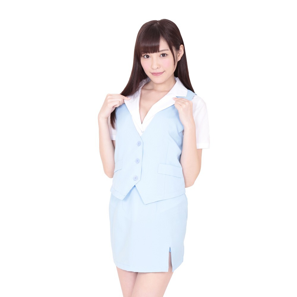 日本bewith淺藍色OL秘書制服 課長專屬角色扮演套裝