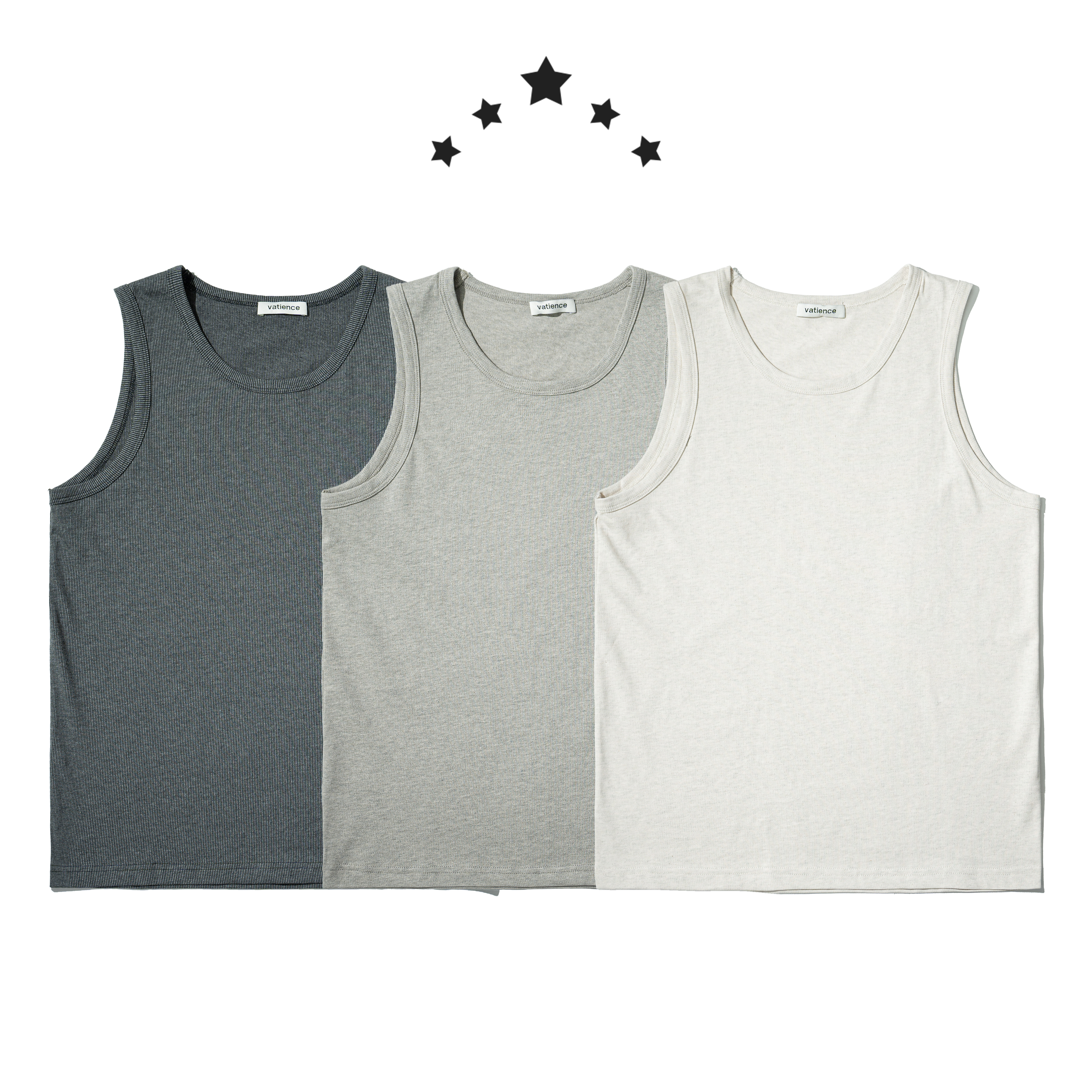 Relaxed Fit Ribbed Tank Top 小寬鬆 螺紋背心 [T9032]