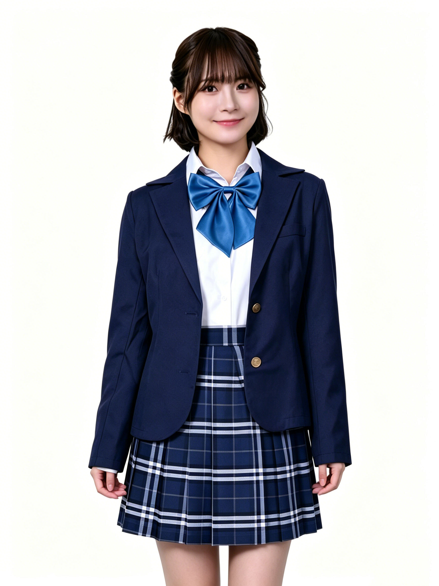 日本bewith深藍色學生制服 學院風角色扮演套裝