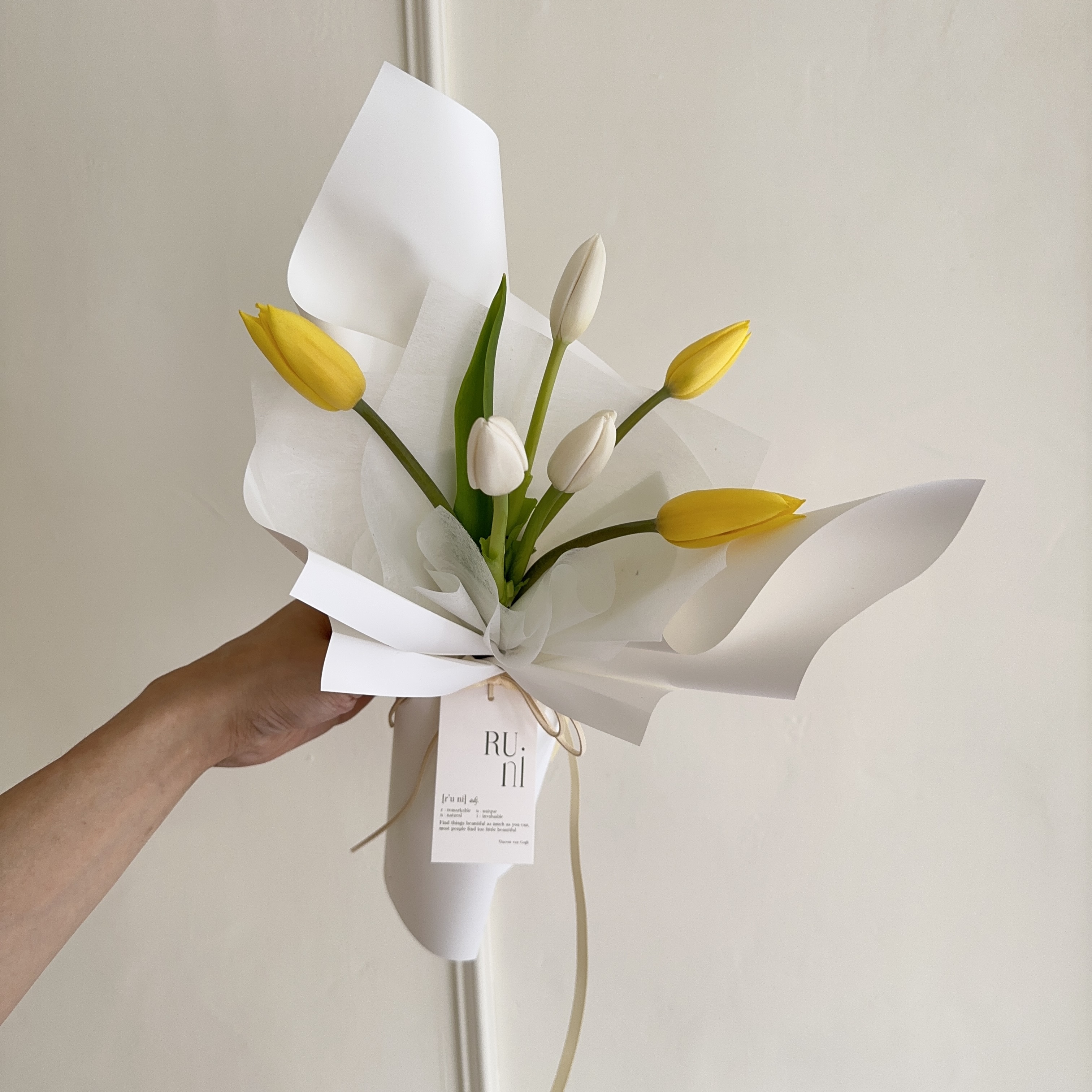 鬱金香花束-雙色款鬱金香花束 (可選不同色系及尺寸)
