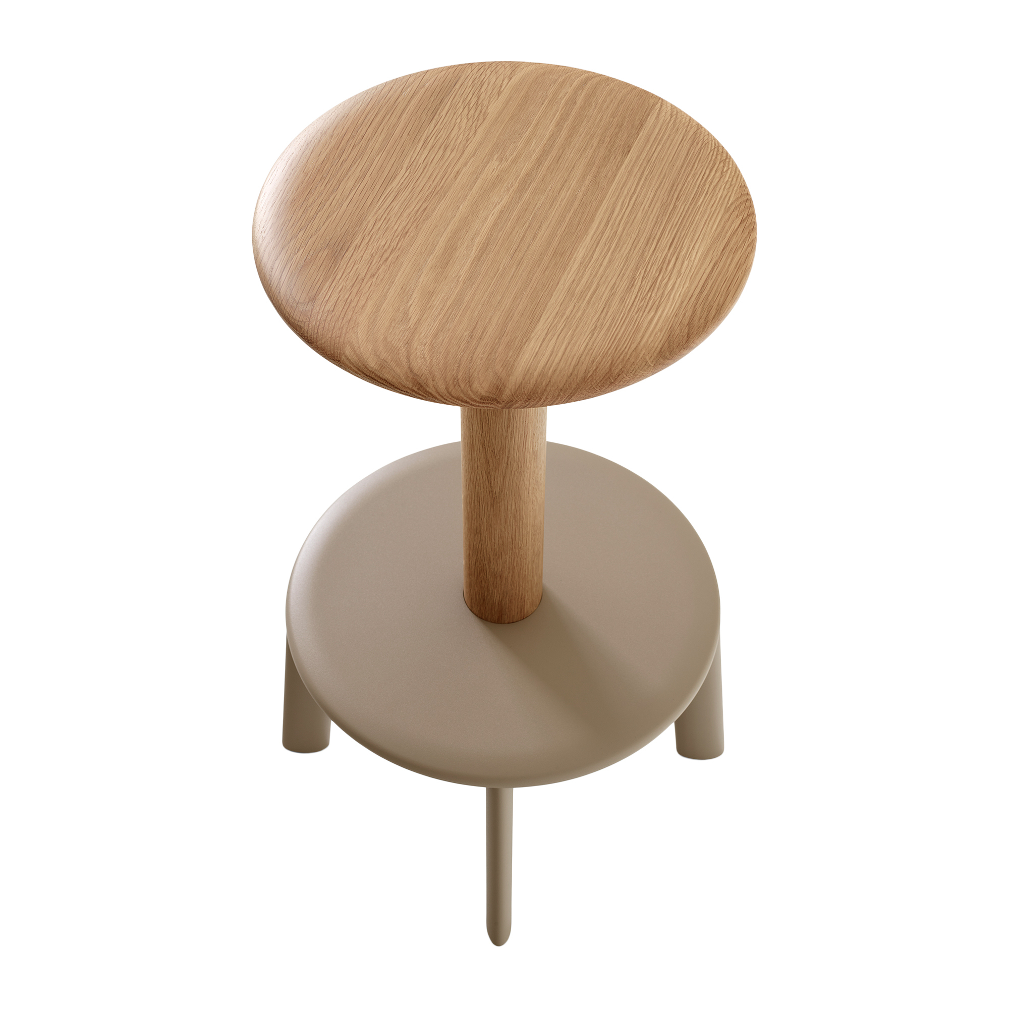 (Pre-Order) Massif AV39 Counter Stool - Oak and Grey Beige by &Tradition