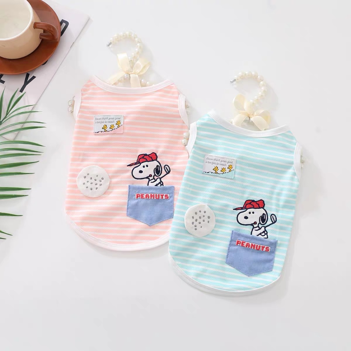 宠物卡通衣服凉感背心 SNOOPY