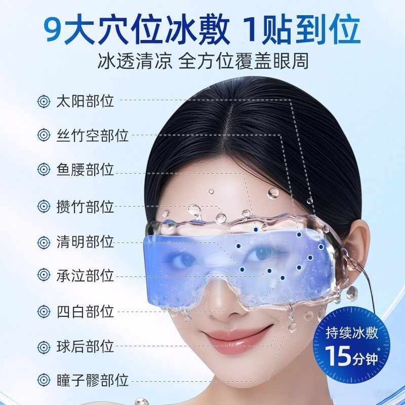 冰敷眼罩 冷敷叶黄素 清凉润眼 1套10个