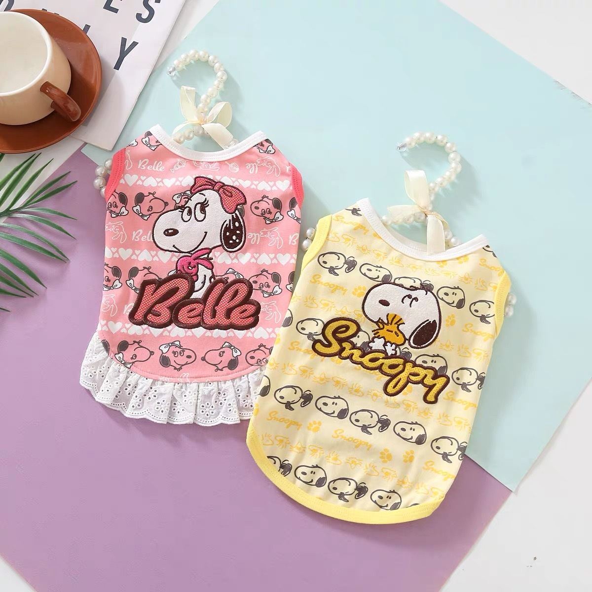 宠物卡通衣服纯棉背心 SNOOPY