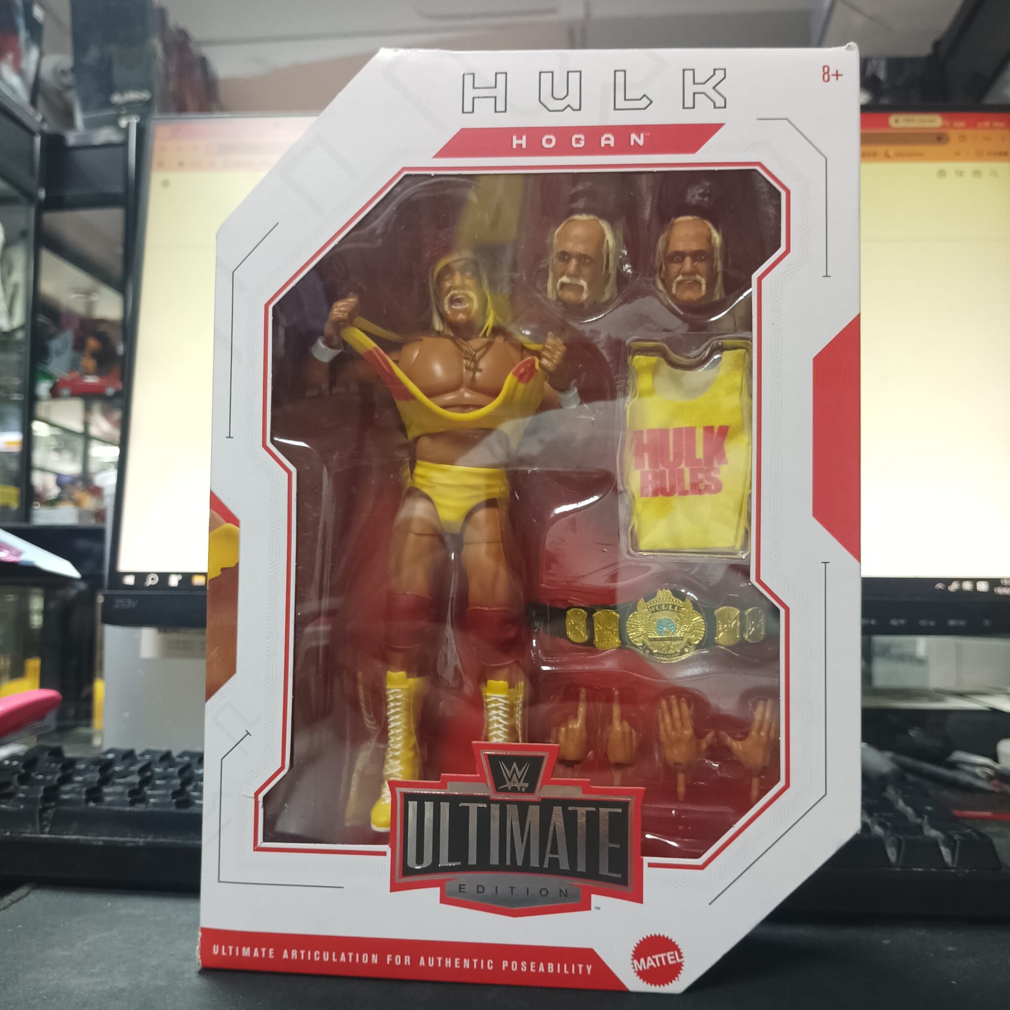 寄賣-其它-Mattel WWE Ultimate Edition Action Figure & Accessories Set, Hulk Hogan