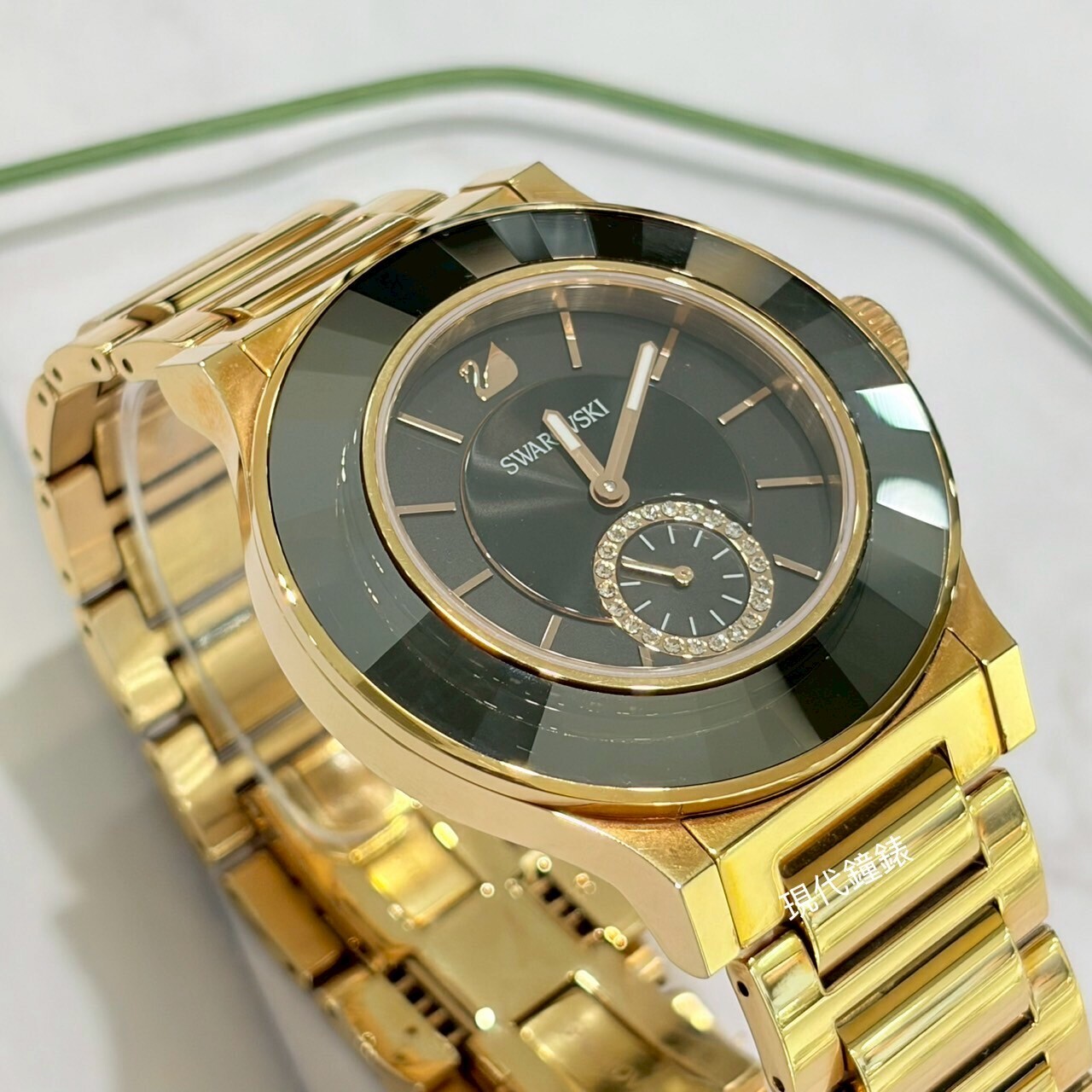 【SWAROVSKI施華洛世奇】優雅玫瑰金腕錶 5043192 40mm 現代鐘錶