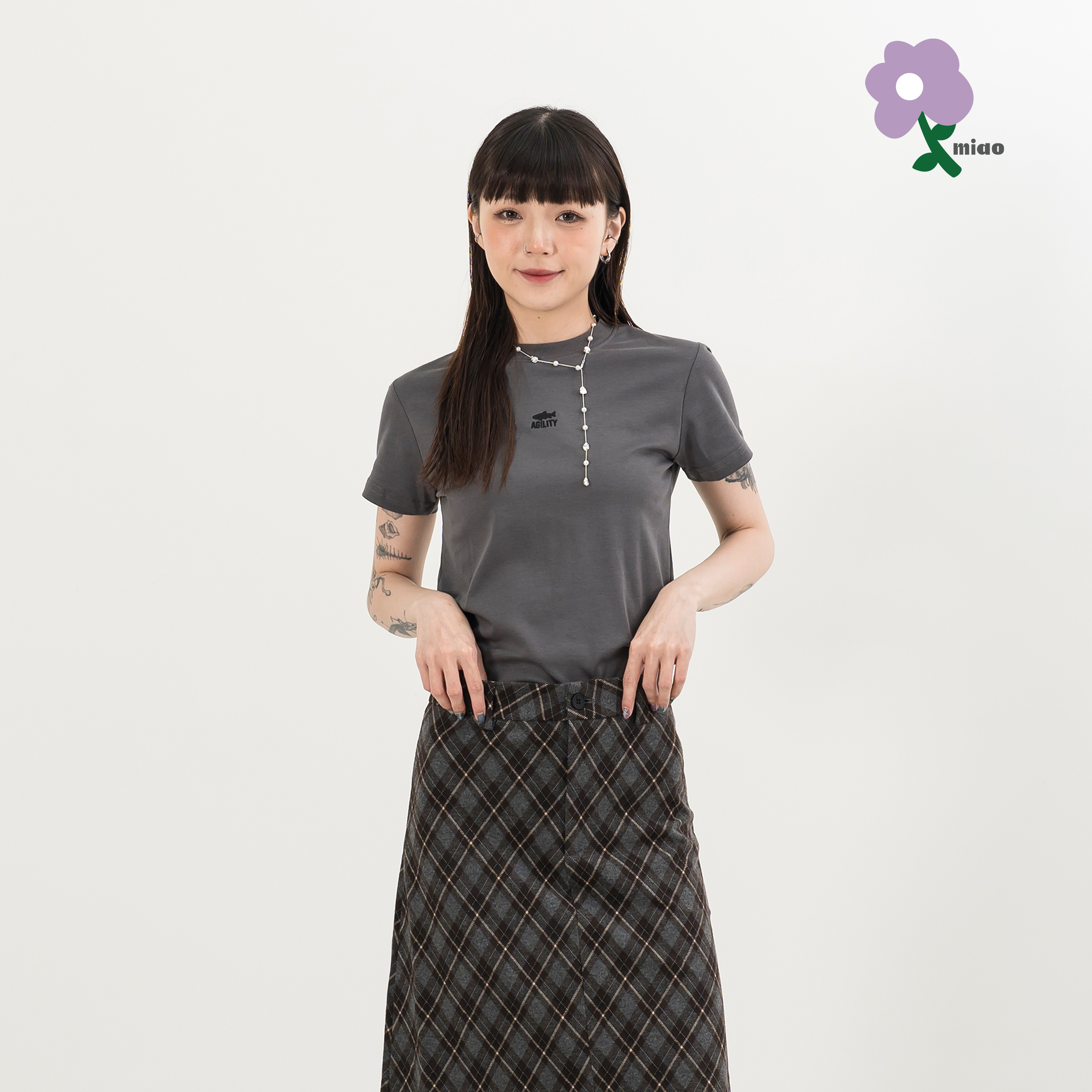 AGILITY MIAO Lyocell Image Tee 女裝 萊賽爾棉 魚影短Tee [M-T9S]