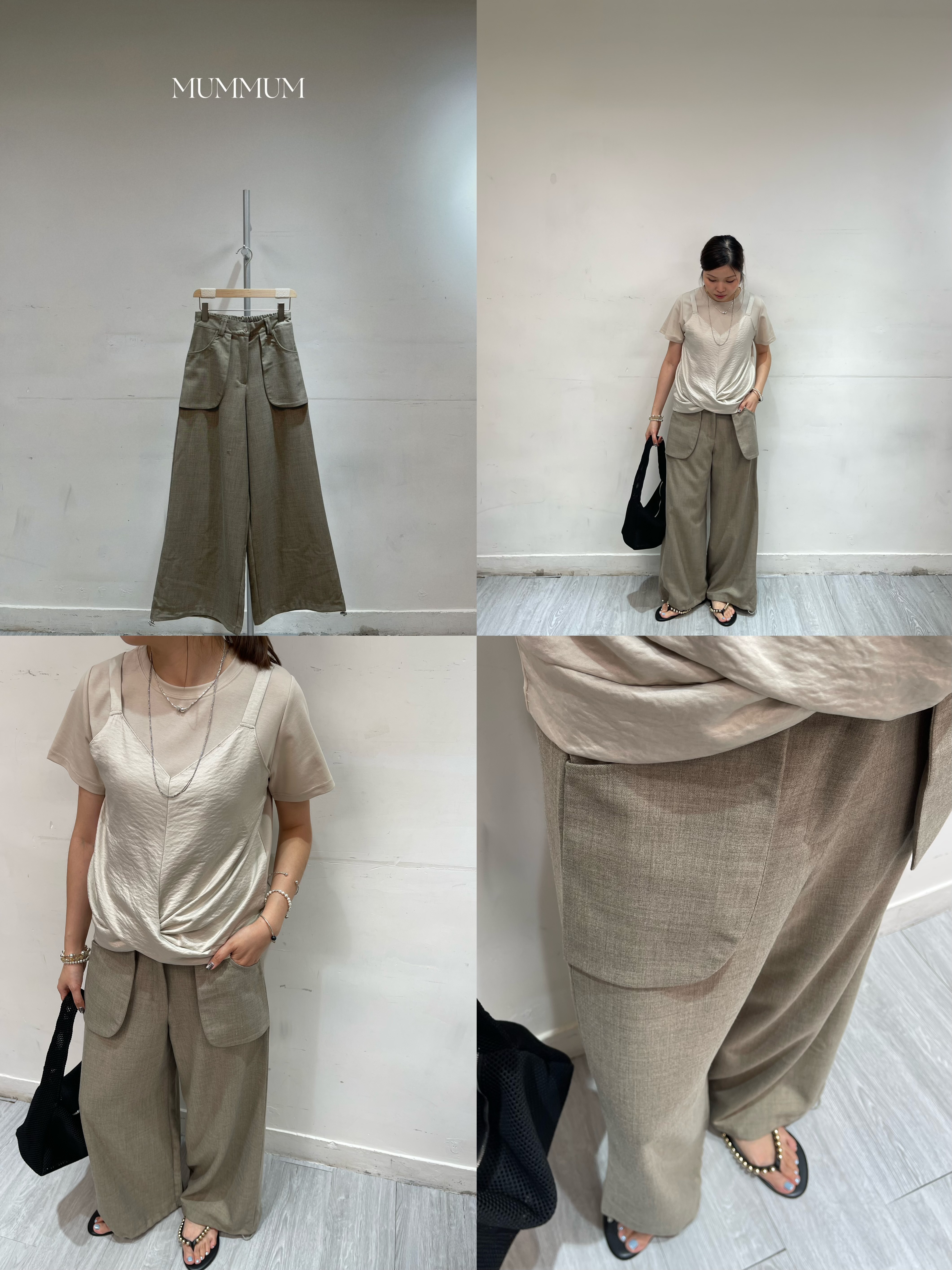03761a/大方袋闊擺長褲/26-38/46/39.5