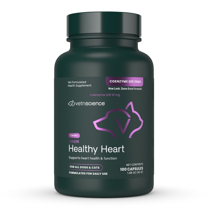 VetriScience - 貓狗通用心臟支援保健品 Q10 護心輔酶素 10mg Q10 Healthy Heart (100粒膠囊)