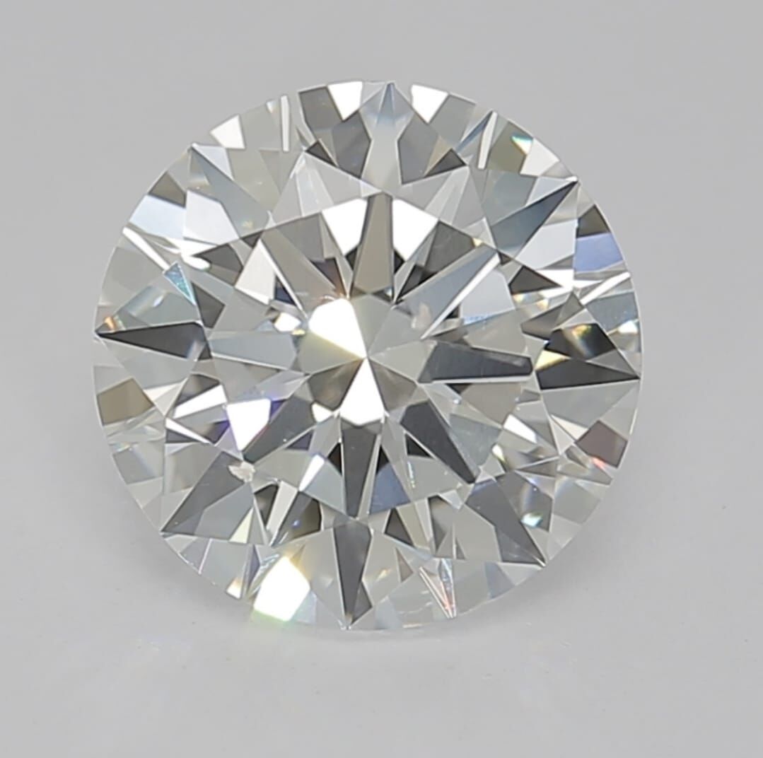IGI LAB GROWN DIAMOND 5.07 E VVS2 IDEAL 2EX NON