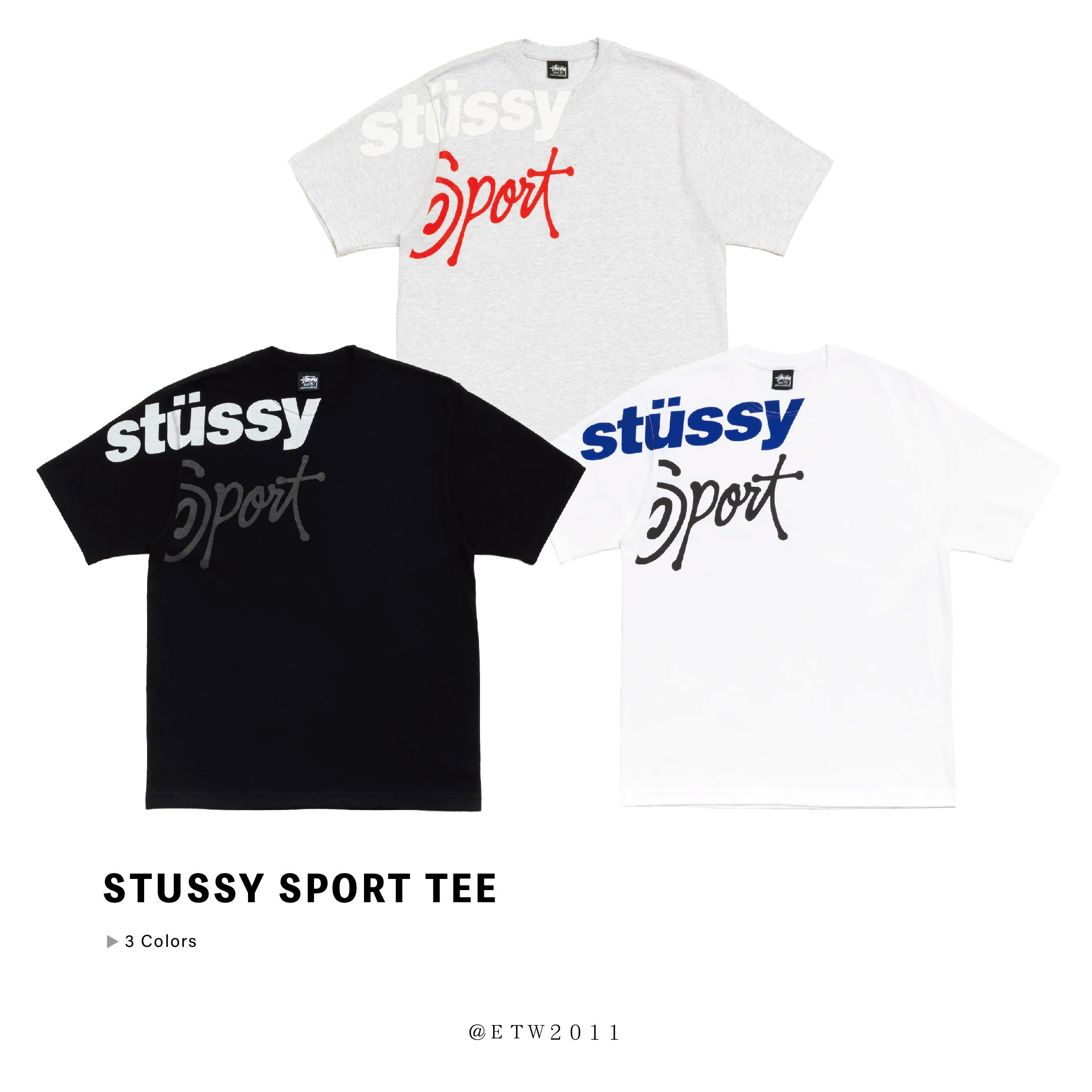 ☆ETW☆【EASY TO WEAR】Stussy 26SS SPORT TEE 字體 春夏 短T 運動