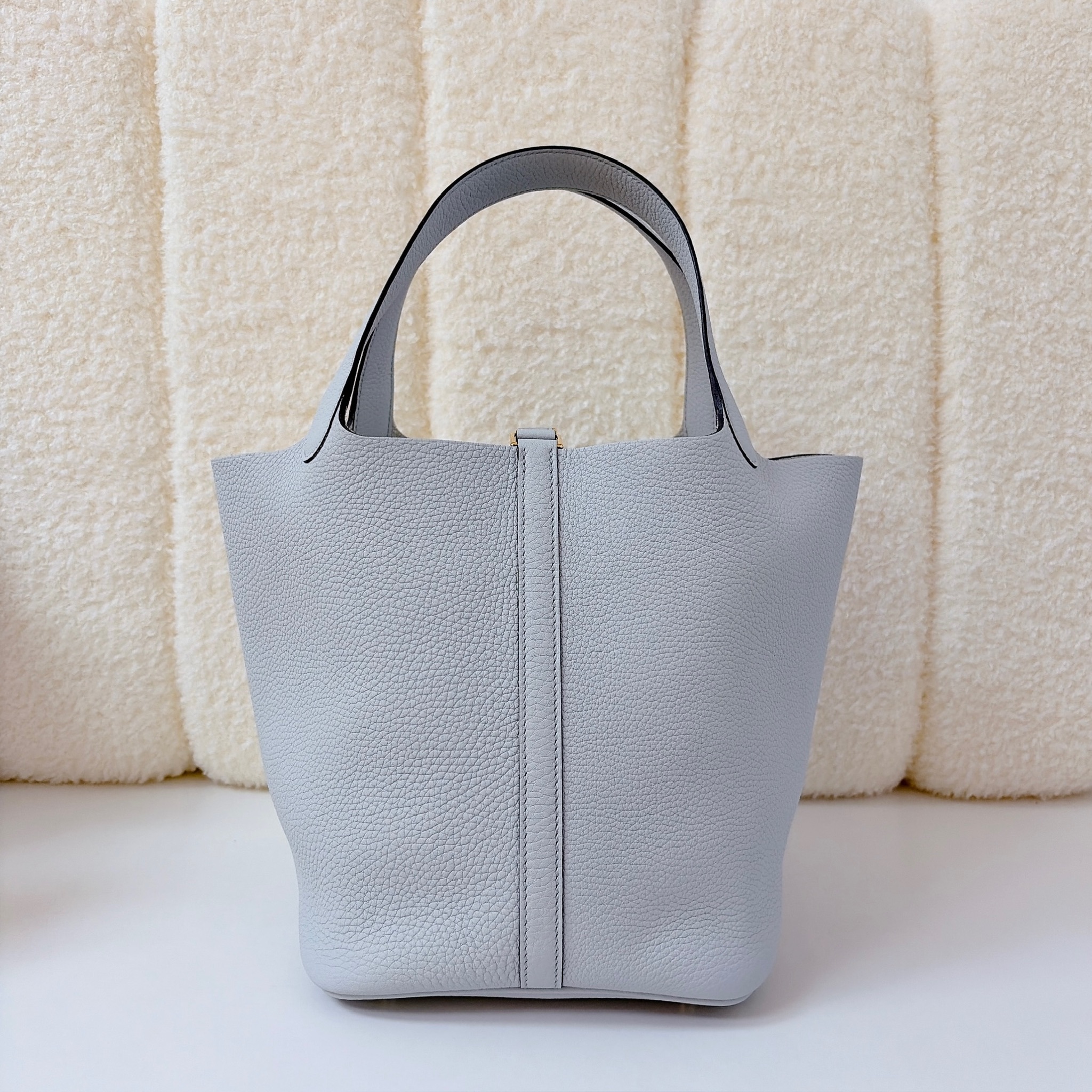 Hermes Picotin Lock - Pale Light Blue / GHW