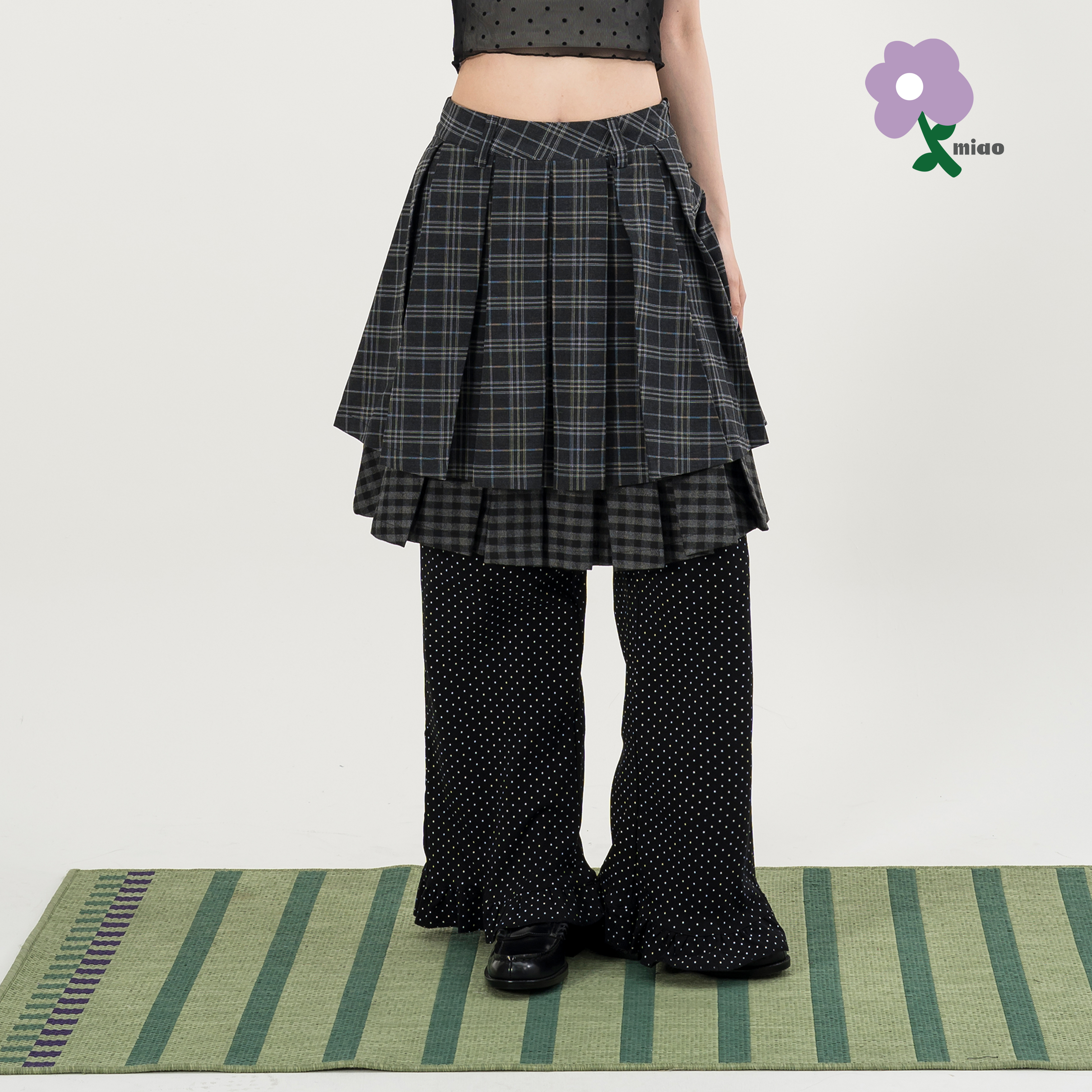 AGILITY MIAO Double Plaid Skirt 雙層格紋裙 [M-SK6]