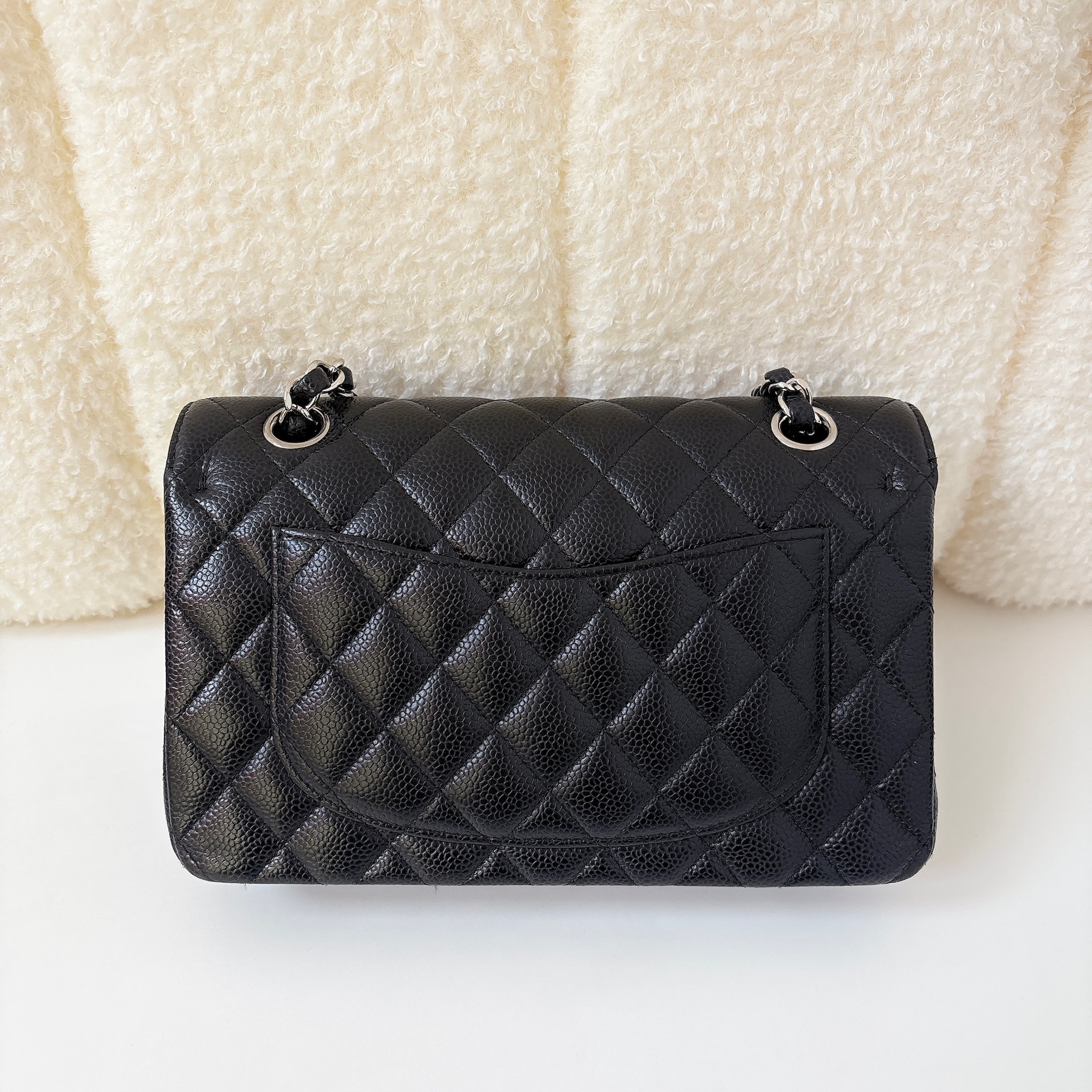 Chanel Classic Flap Bag - Black / SHW