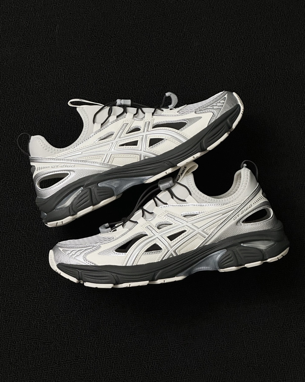 ASICS GT-2160 BREEZE 奶油銀黑 奶油白 灰銀 溯溪鞋 運動涼鞋 快速鞋帶 免綁鞋帶 透氣 男女鞋 1203A951-021 / 預購