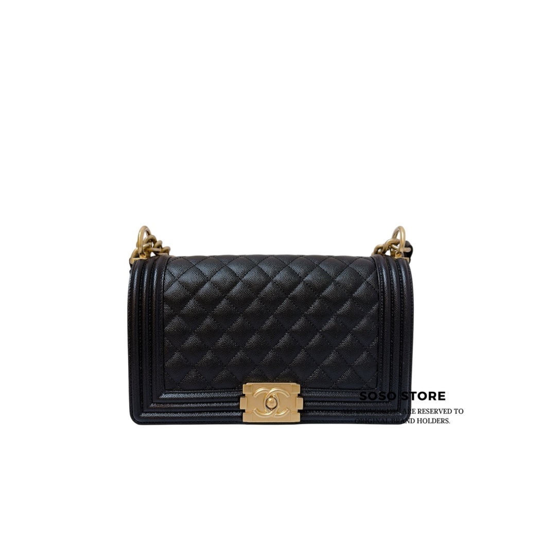 Chanel Boy 25 Bag - Black / GHW