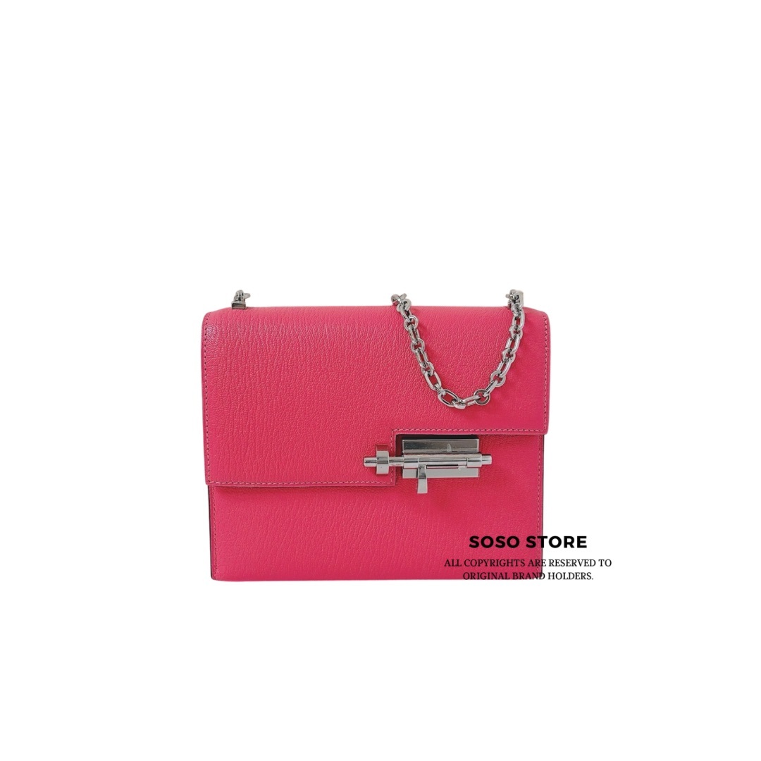Hermes Verrou Chaine - Rose Extreme / SHW