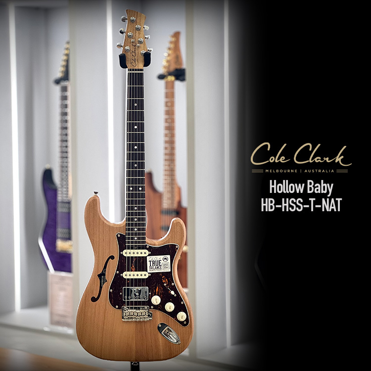 Cole Clark Hollow Baby HB-HSS-T-NAT 半空心 電吉他