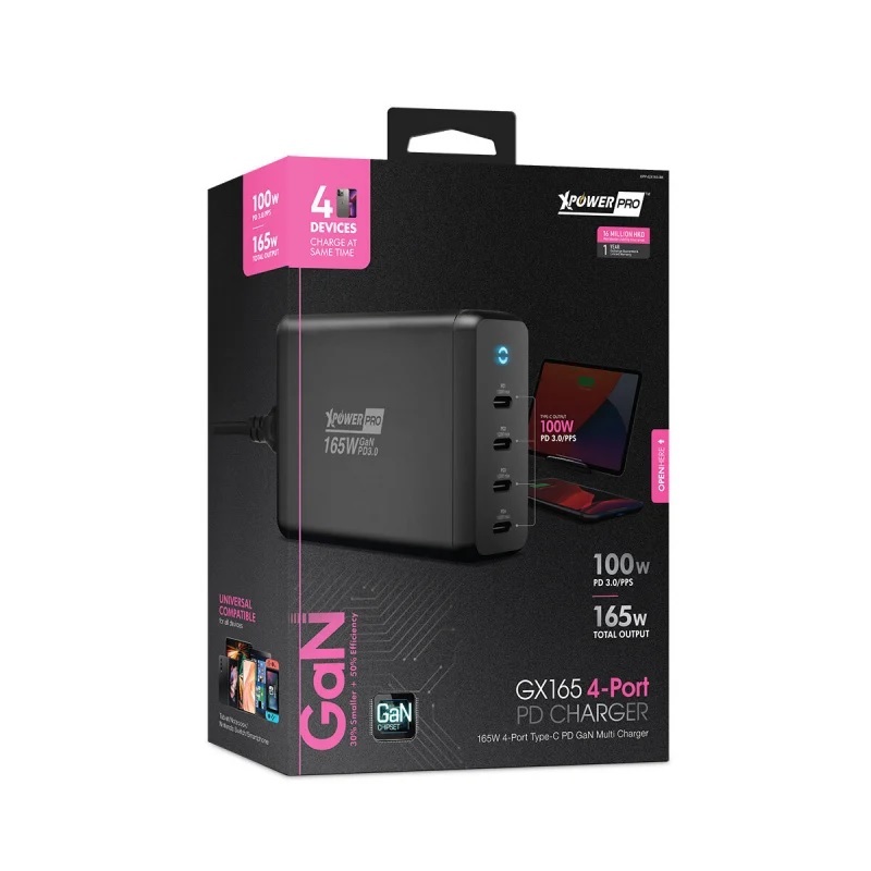 XPower GX165 165W GaN智能PD充電器