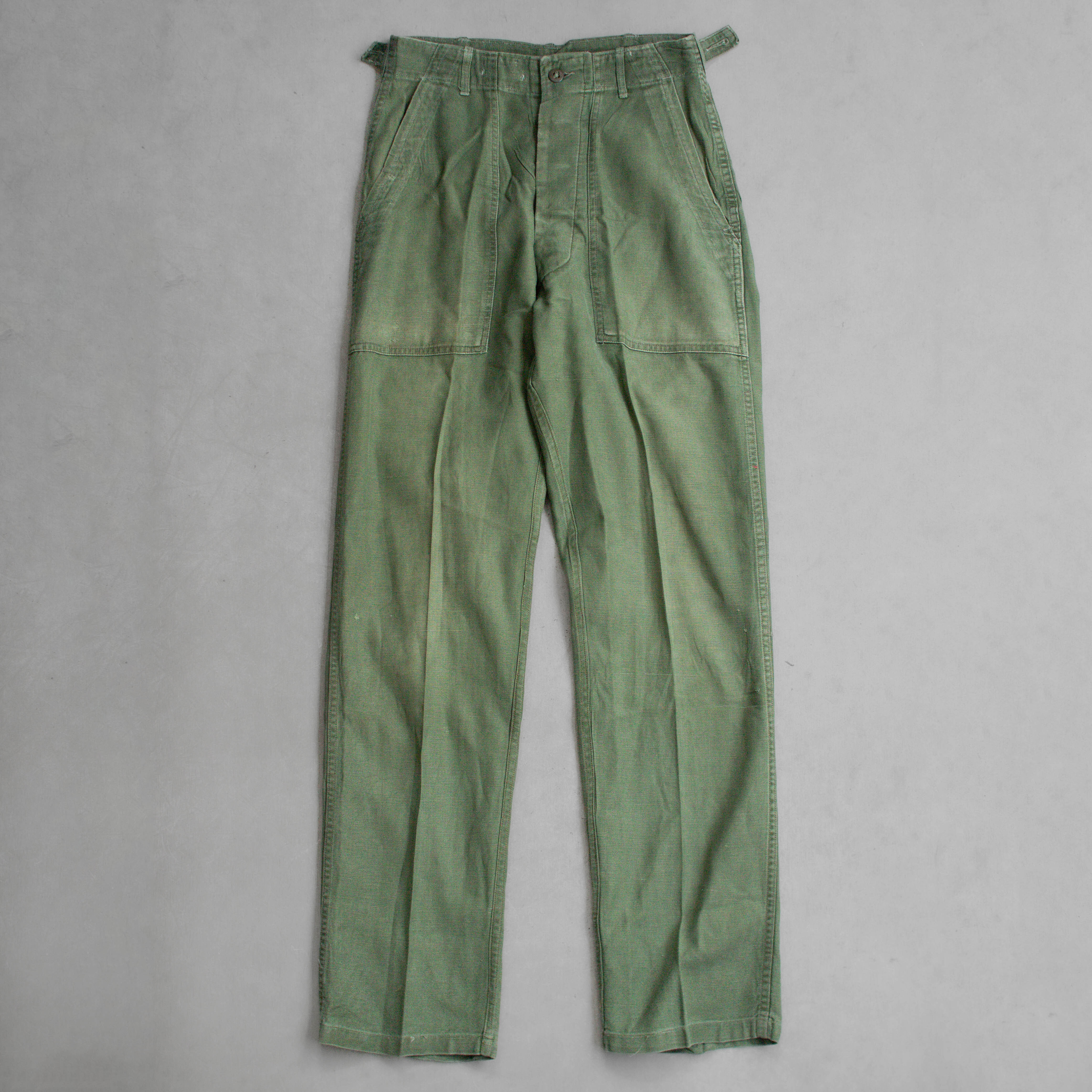 60S US ARMY OG107 FATIGUE PANTS 美軍 公發 直筒 軍綠 軍褲 E