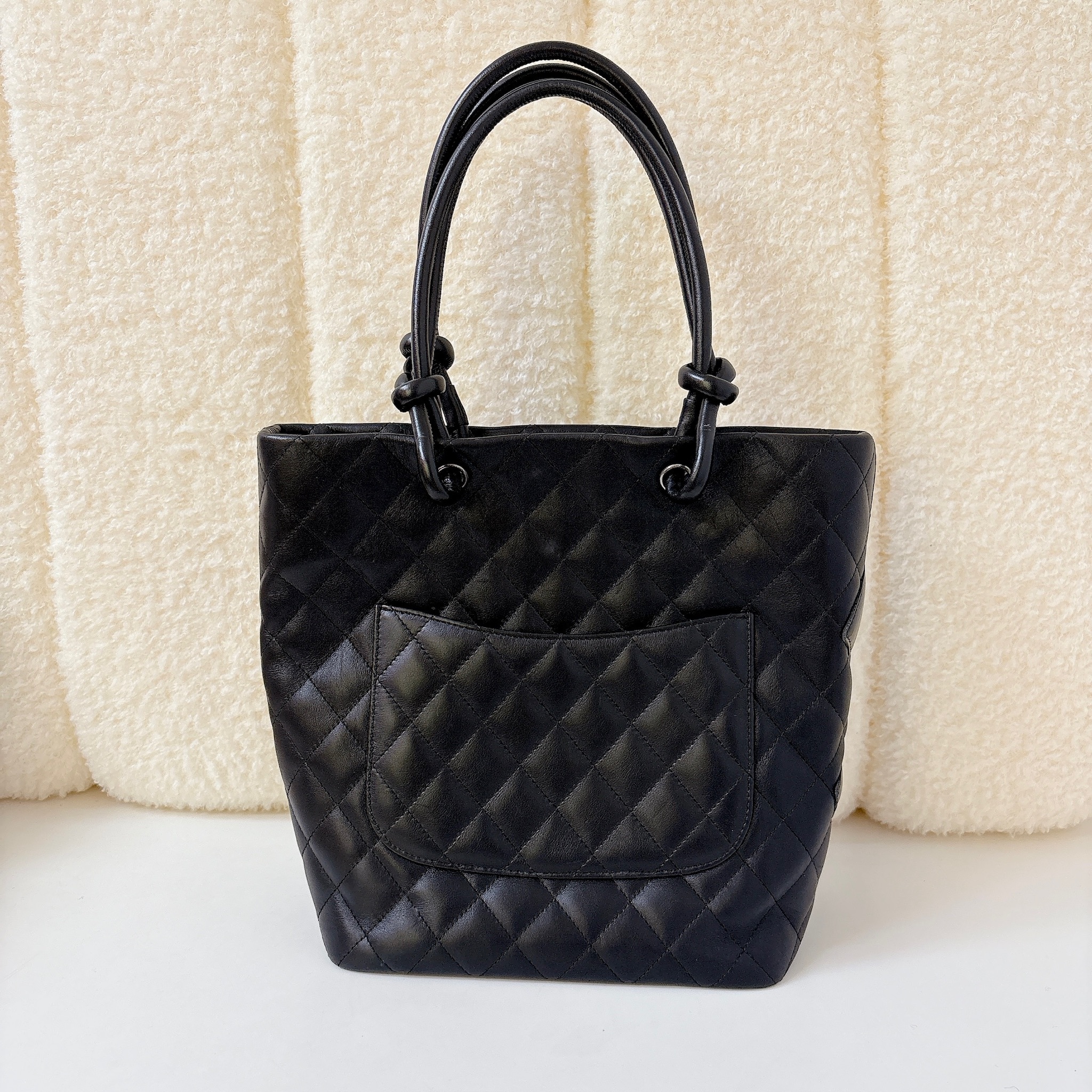 Chanel Cambon Ligne Tote Bag - Black / SHW
