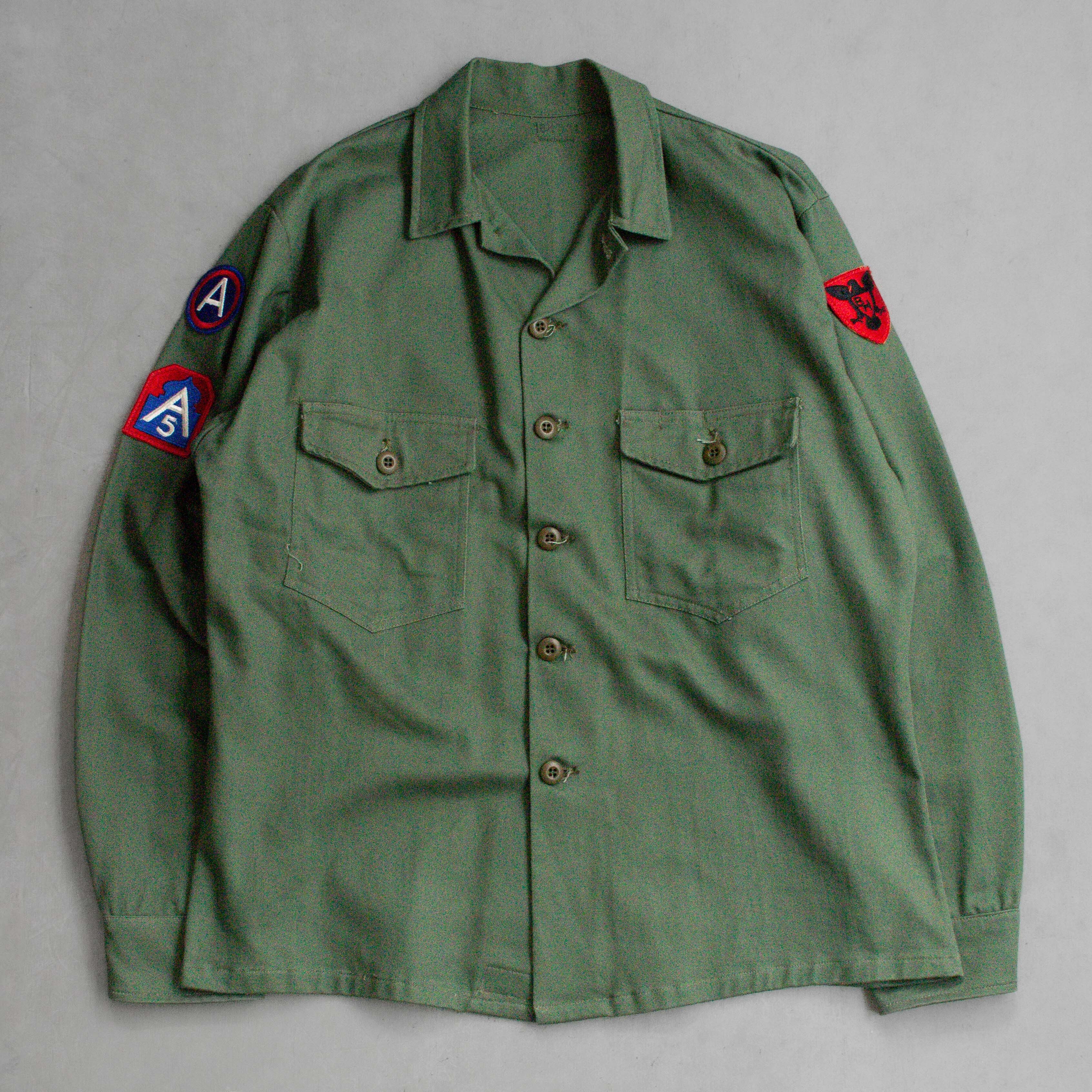 WINFIELD MFG OG107 FATIGUE SHIRT 美軍 民用 軍綠 軍襯衫