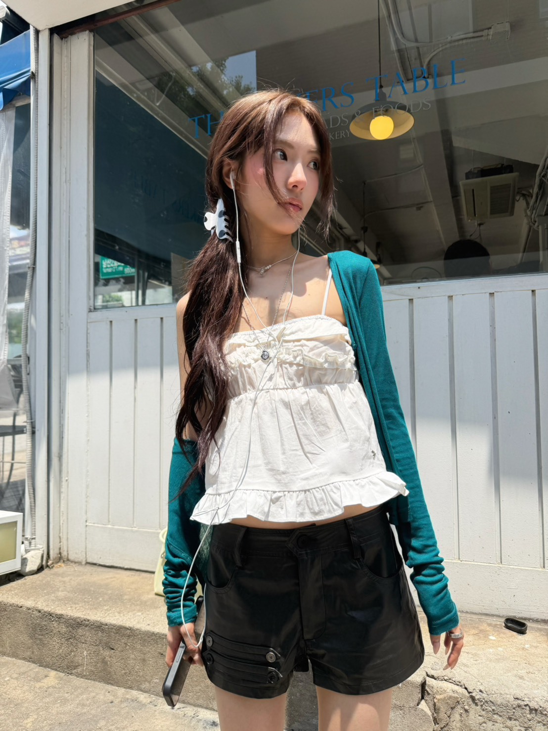 現貨! 9.amez project sugar bloom cami 品牌荷葉邊上衣 (white)