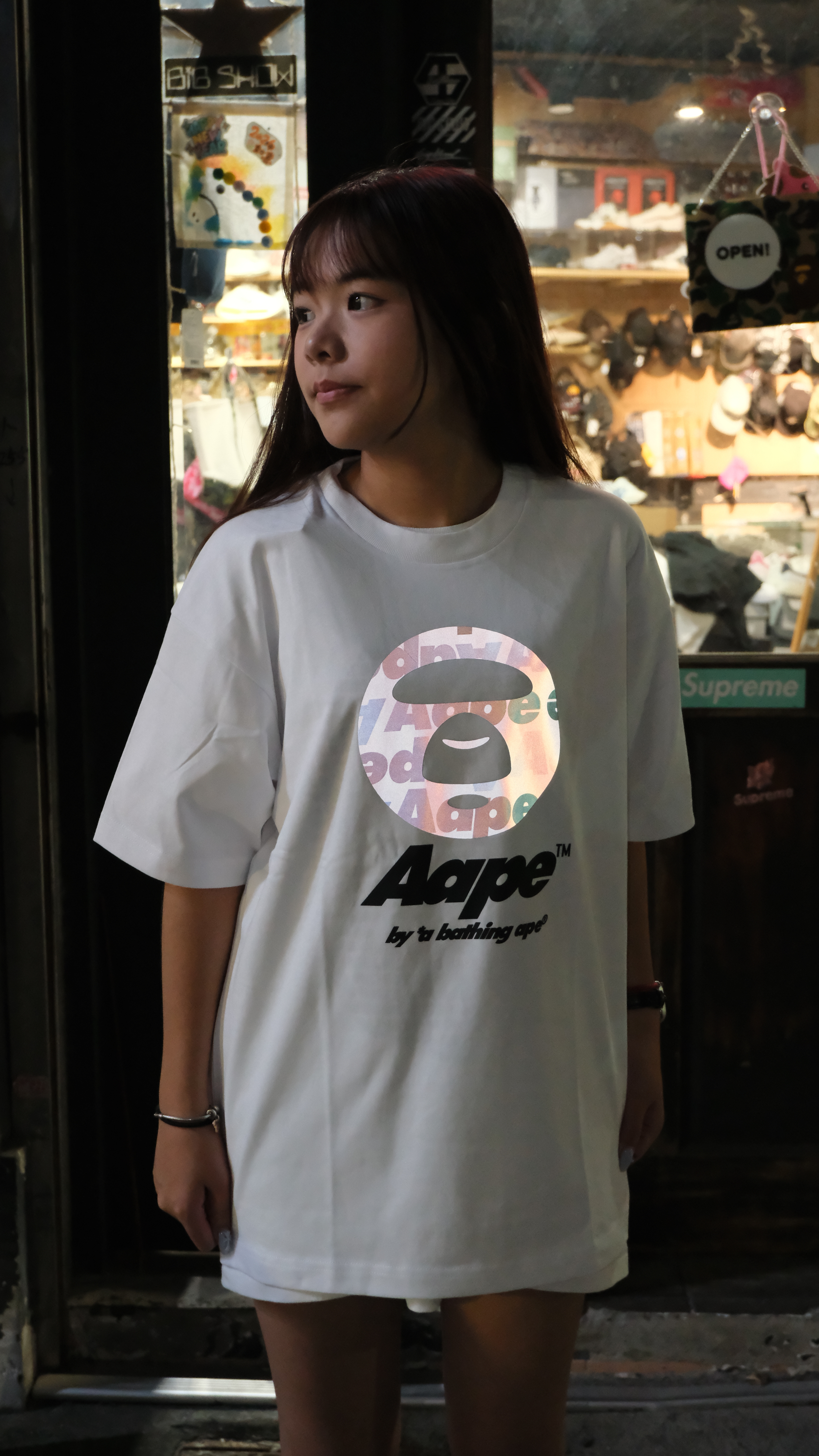 AAPE 反光 猿頭 短Tee AAPTEM1639XXQ 1639