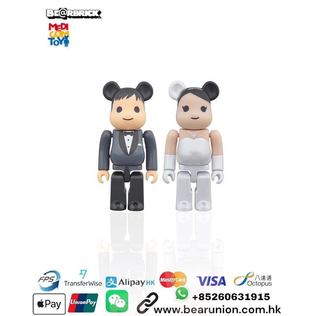 🎏預訂🎏Bearbrick 100% グリーティング 結婚 PLUS