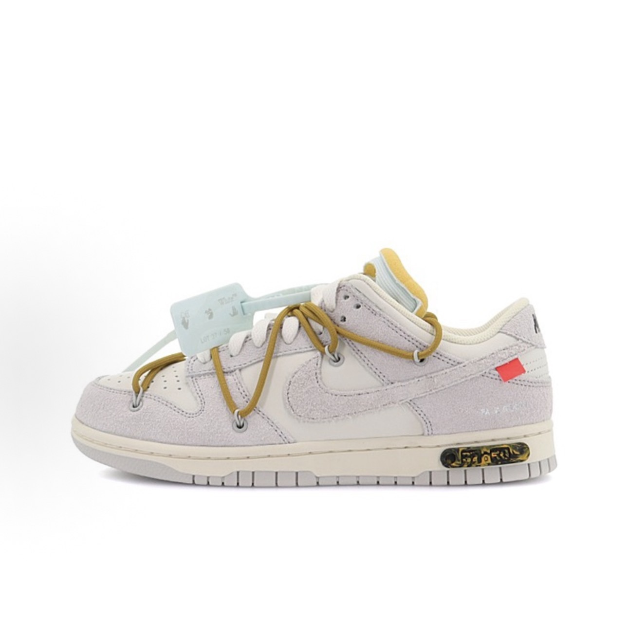 Nike x Off-White Dunk Low 白灰 NO.37 休閒鞋 DJ0950-105