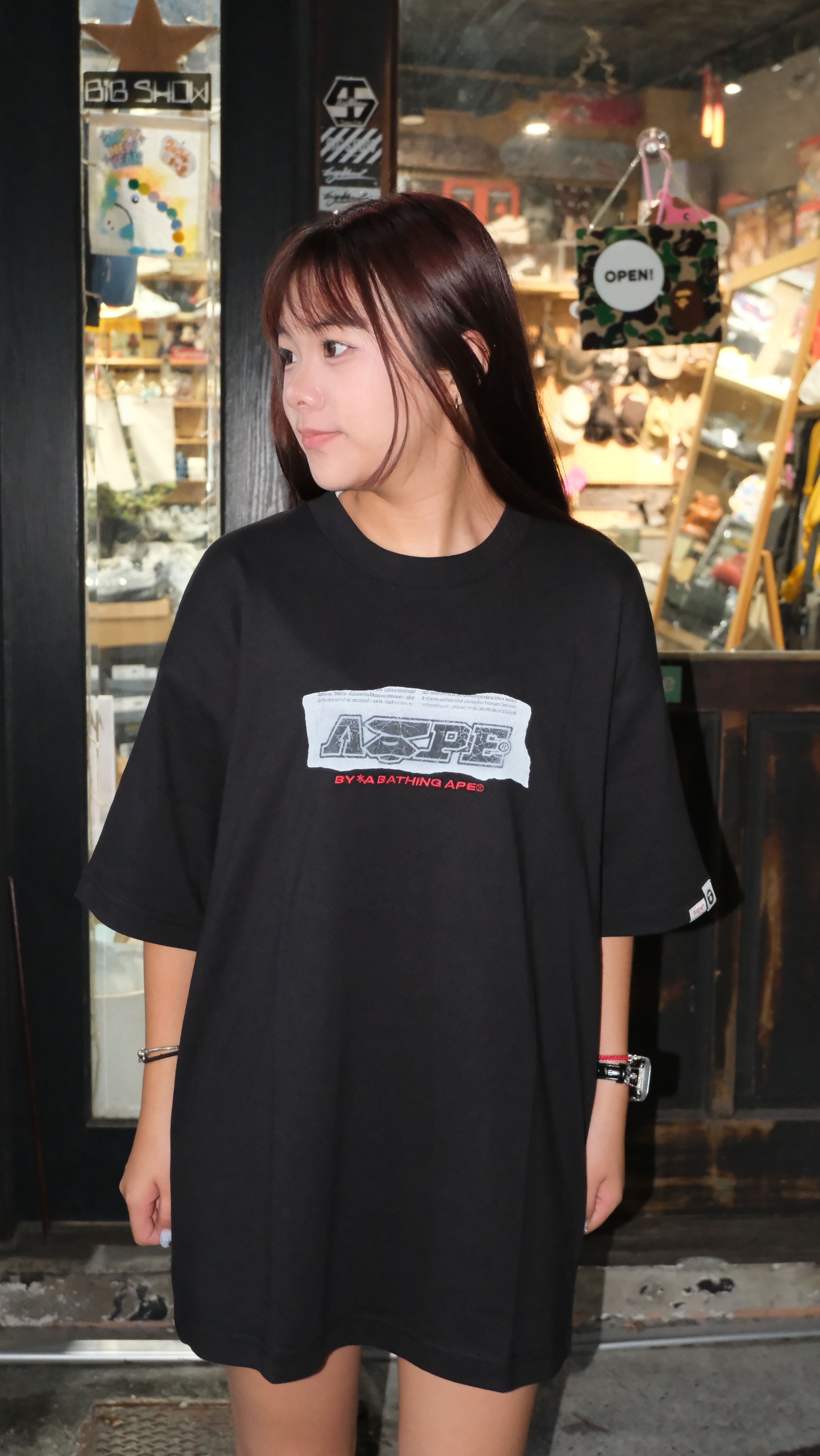 Aape 26SS 報紙 拼接風 短Tee AAPTEM1872XXQ 1872
