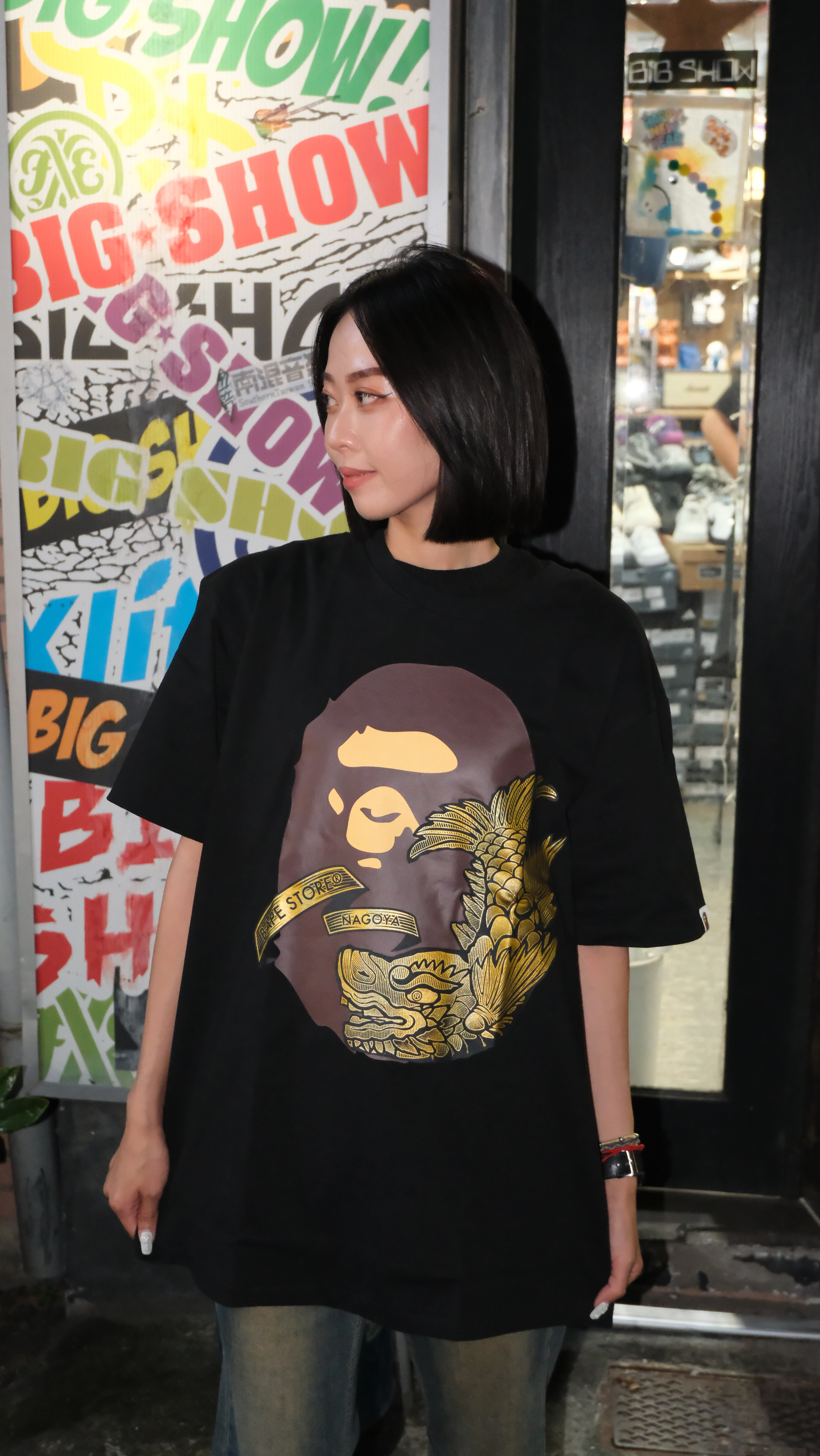 BAPE 26SS 日本 名古屋限定 猿人頭 短Tee