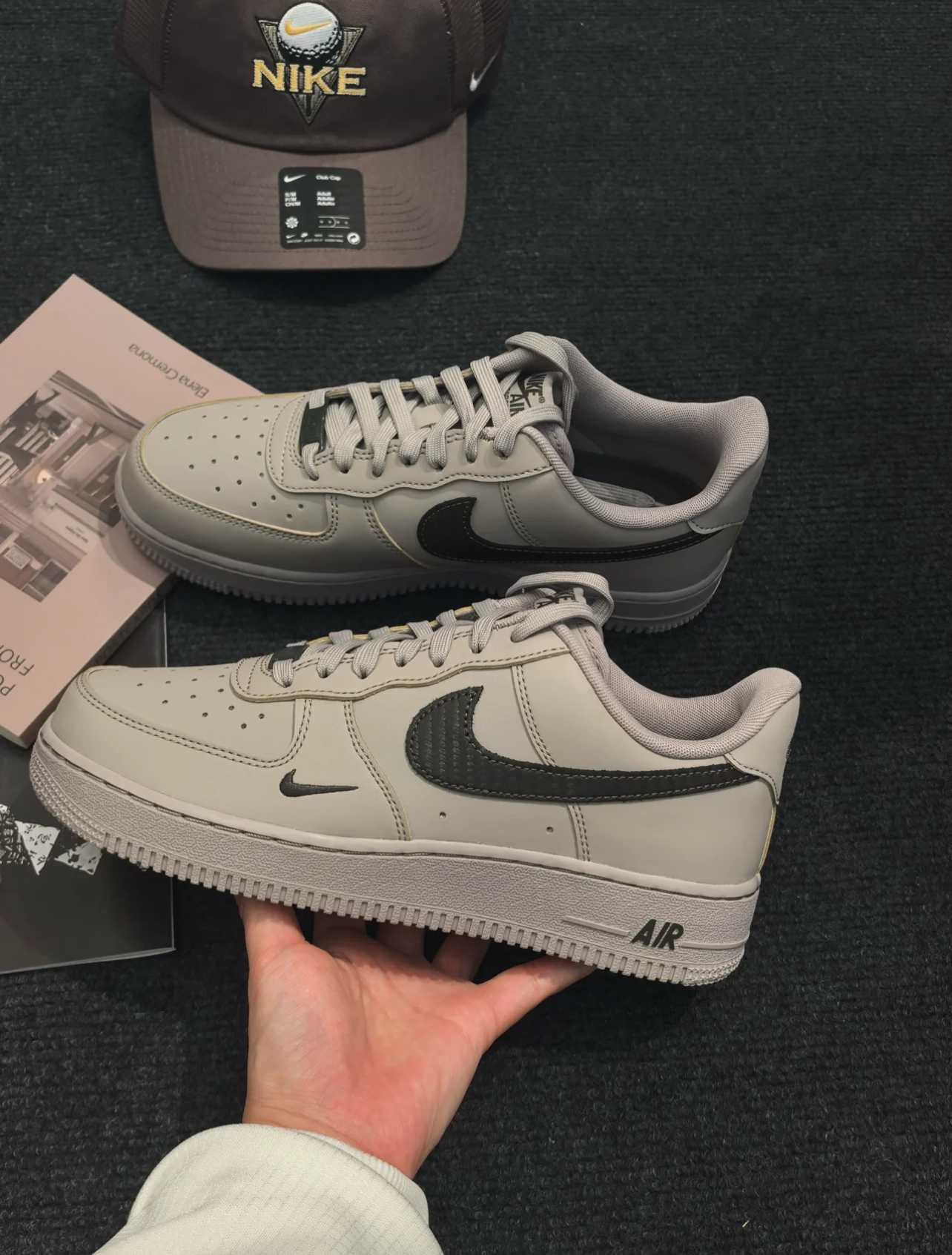 代購-Nike Air Force 1 '07 "College Grey/Newsprint" 復古灰  IV5732-002