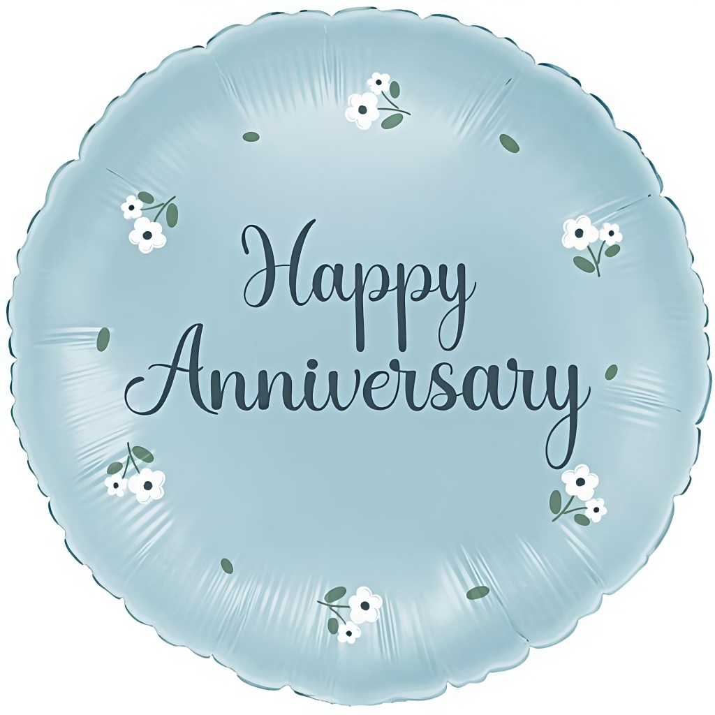 花語紀念日 Happy Anniversary 鋁箔氣球｜45公分