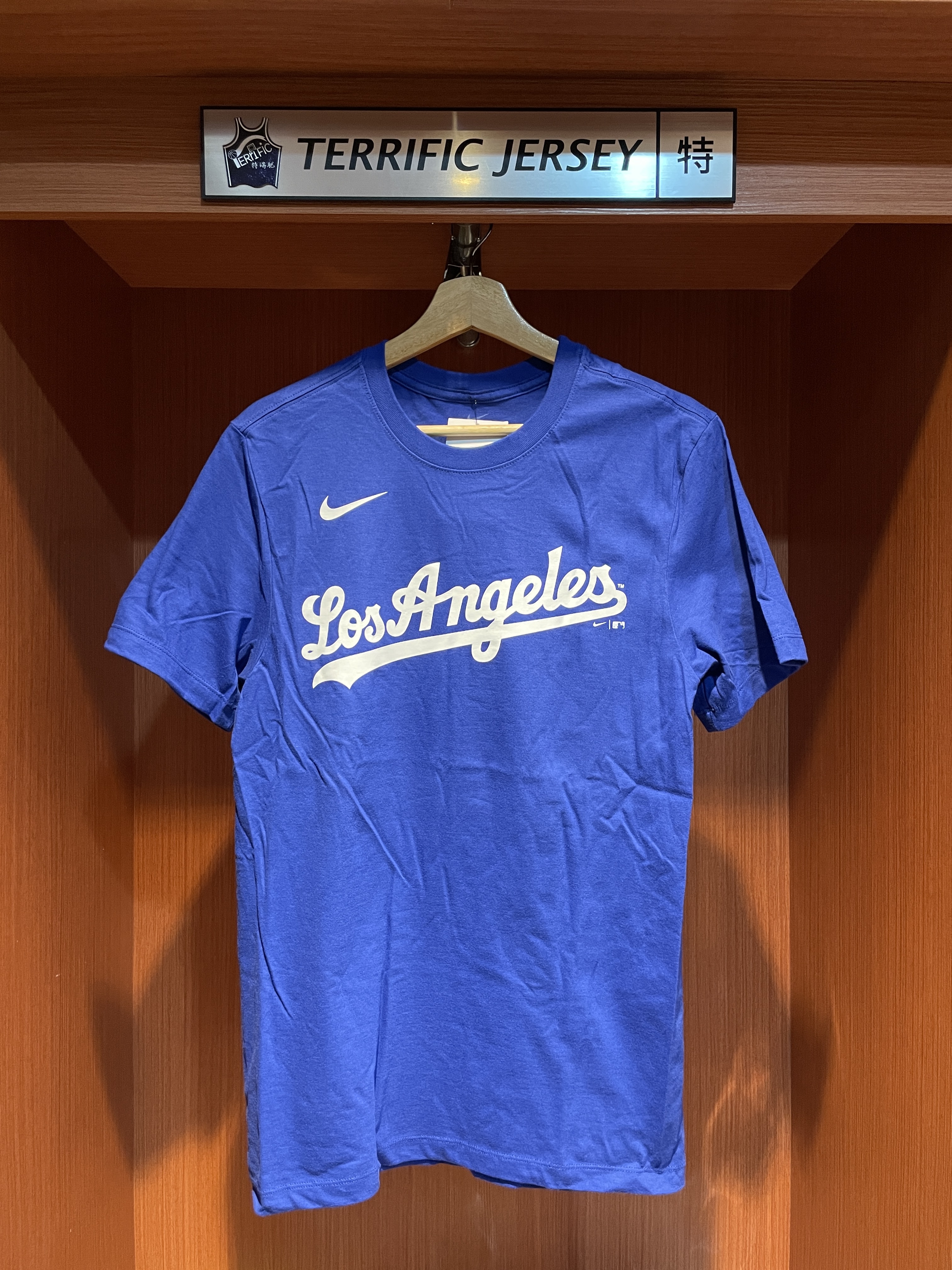 MLB短袖 Shohei Ohtani 洛杉磯道奇 草寫藍 Nike Player Name Tee 棉質 短袖 全新