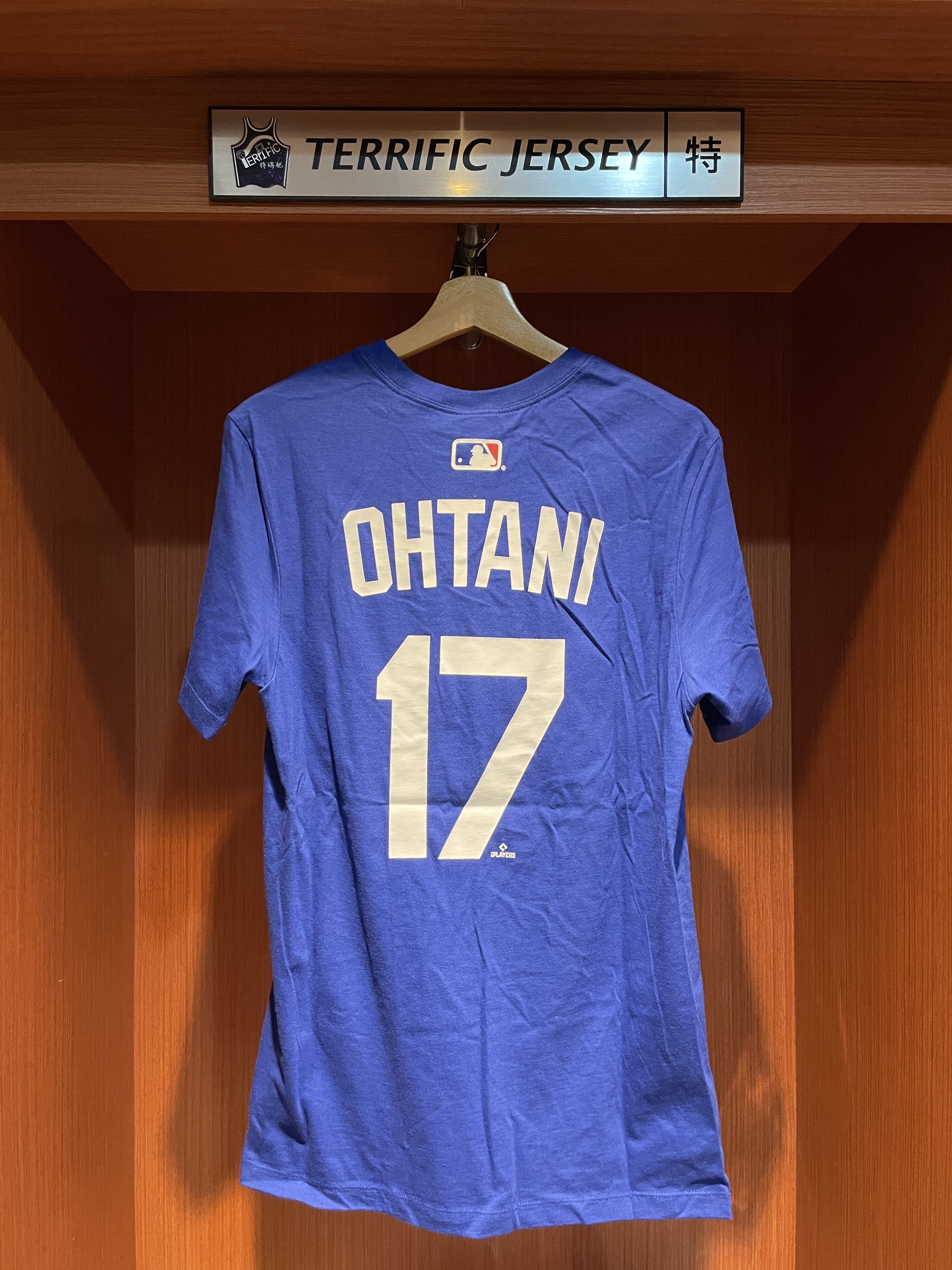 MLB短袖 Shohei Ohtani 洛杉磯道奇 草寫藍 Nike Player Name Tee 棉質 短袖 全新