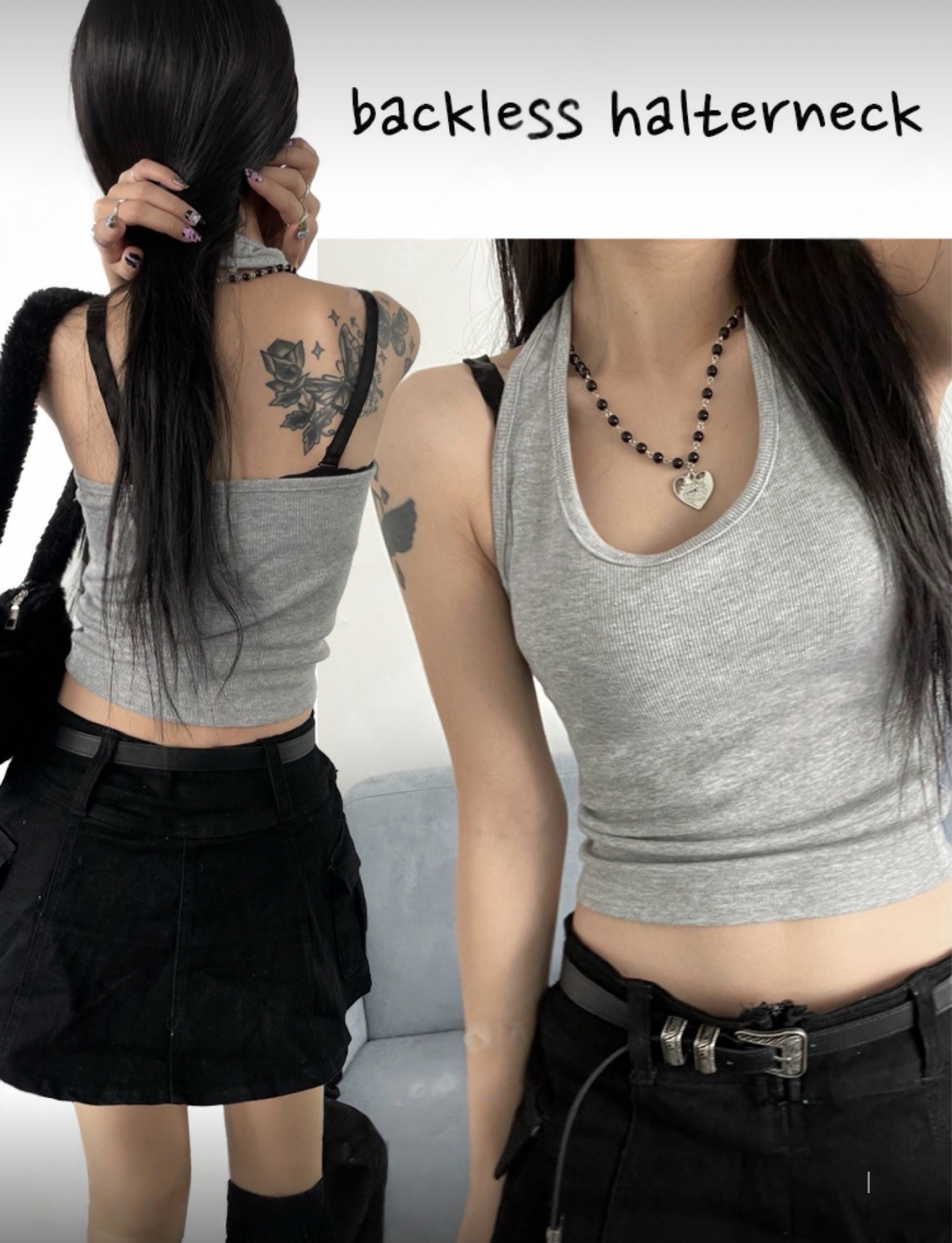 （6月韓國連線）V0276｜4色入⋆˚₊ 𖤓 BASIC系粗掛頸背心 #LY
