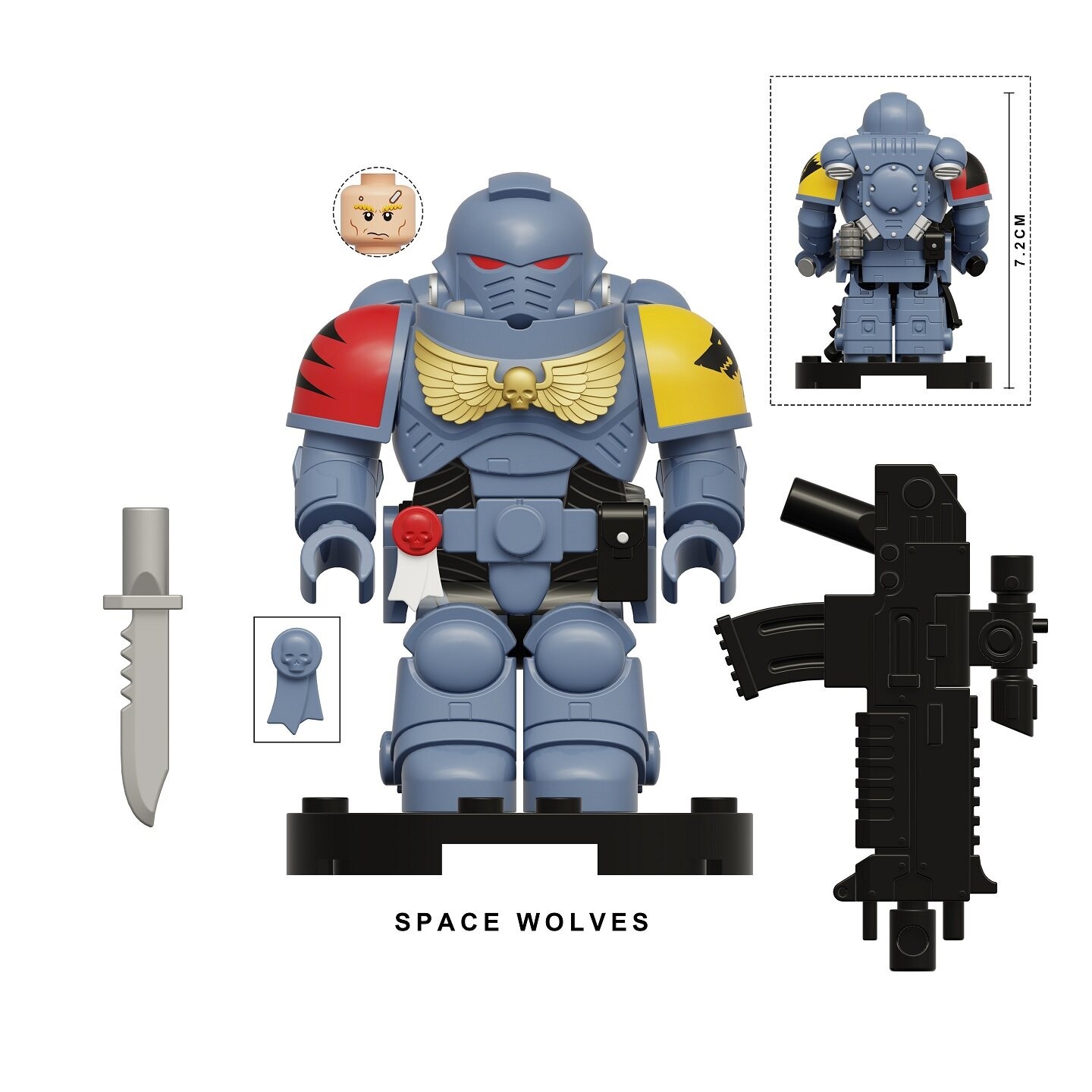 40K Custom Minifigures Minifigs fit Lego DLL022-DLL027