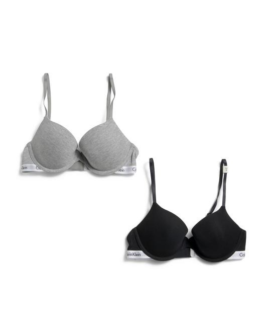 【預購】CALVIN KLEIN H0619510 2件裝旋轉式輕薄襯墊半罩杯胸罩