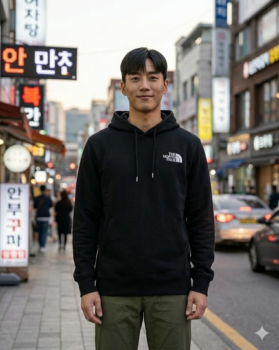 【預購】THE NORTH FACE H0619508 男裝黑色長袖有帽衛衣