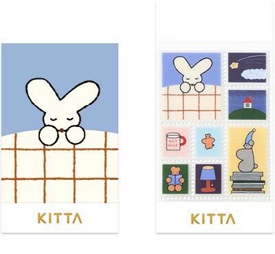 前時光 透明郵票貼紙 KITTA 隨身攜帶和紙膠帶 KITT025｜日本KING JIM