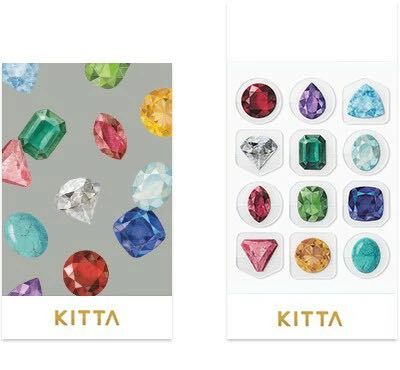 誕生石 PET透明貼紙 KITTA 隨身攜帶和紙膠帶 KITT027｜日本KING JIM