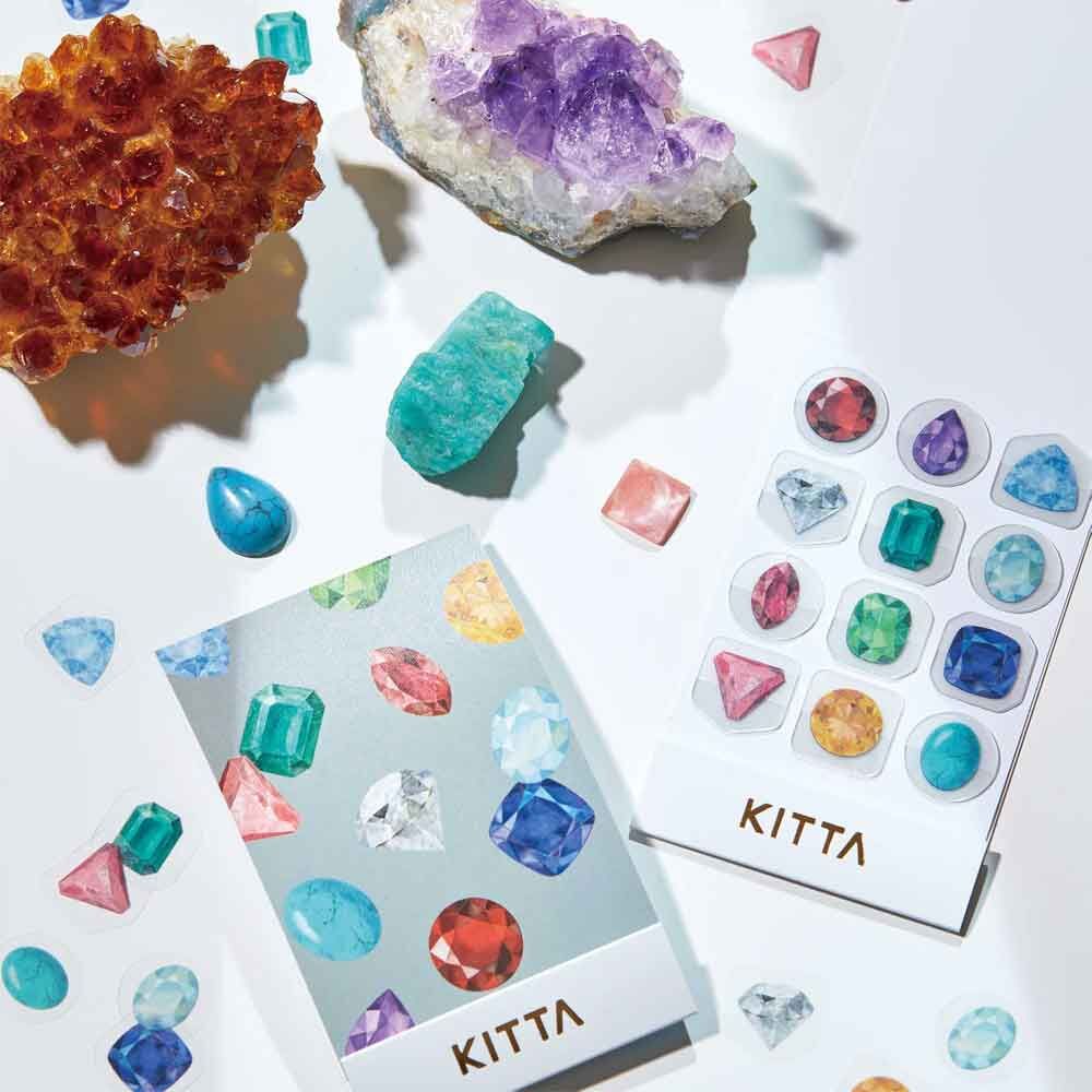誕生石 PET透明貼紙 KITTA 隨身攜帶和紙膠帶 KITT027｜日本KING JIM
